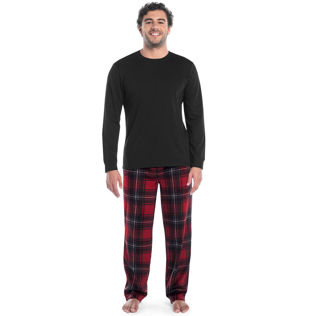 Fruit of the Loom Men Matching Holiday Family Sleep Pajama Set for Women, Men, and Kids