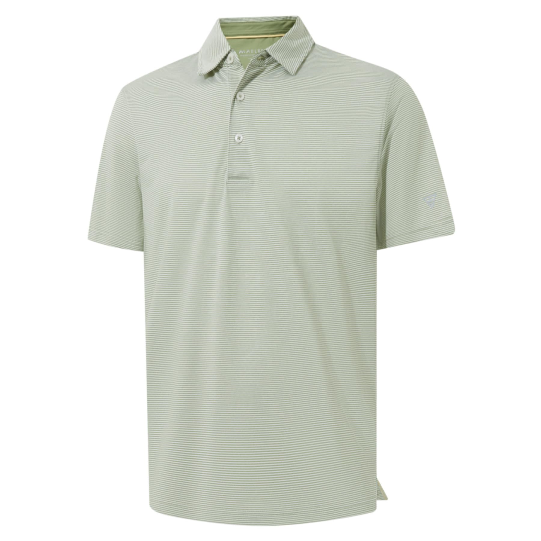M MAELREG Men's Jacquard Stripe Golf Shirts Quick Dry Performance Short Sleeve Moisture Wicking Polo Shirt for Men