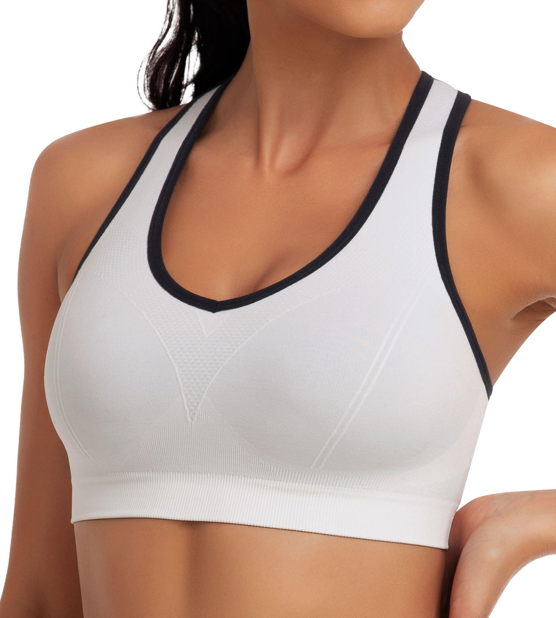 MIRITY Women Racerback Sports Bras - High Impact Workout Gym Activewear Bra