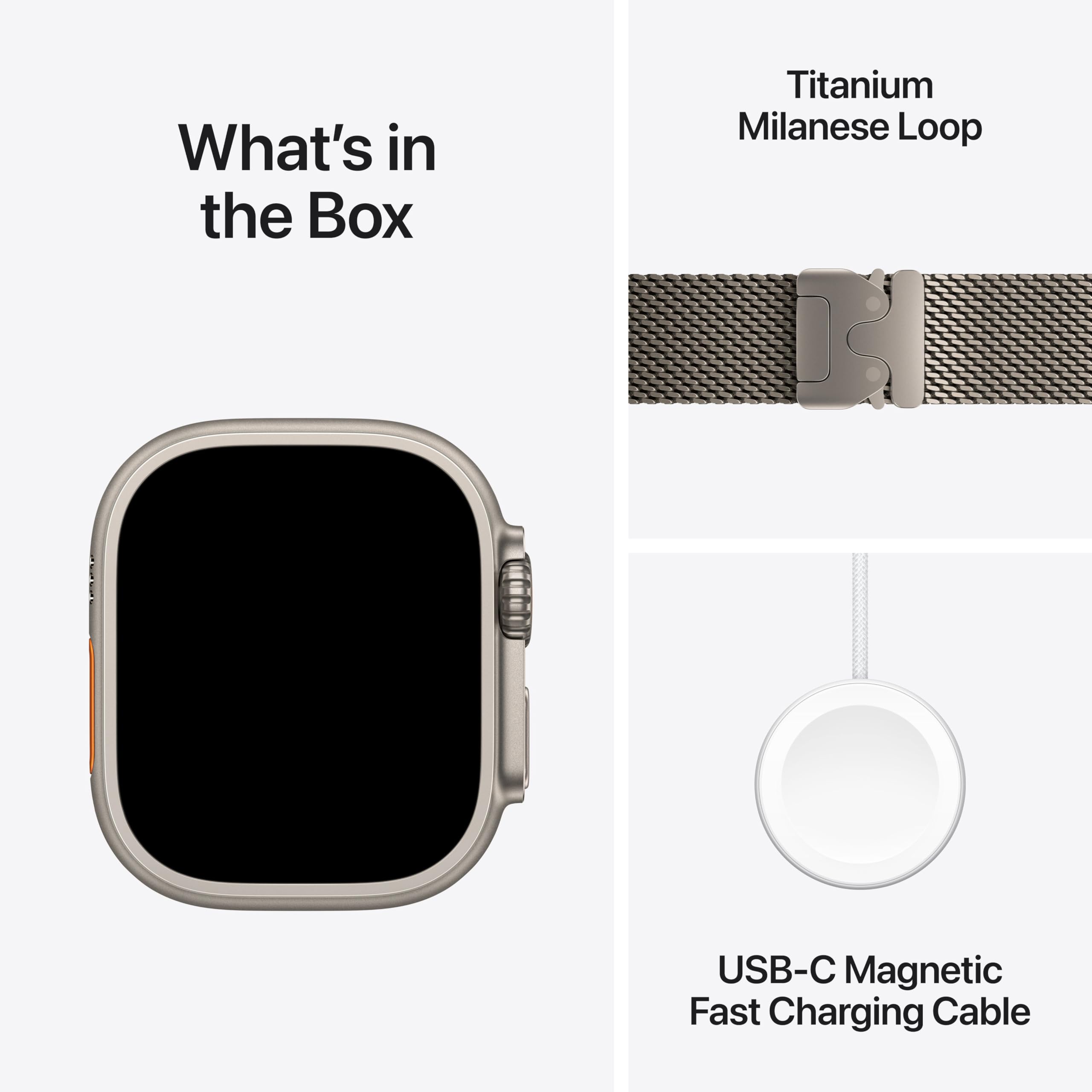 Apple Watch Ultra 3 [GPS + Cellular 49mm] Running & Multisport Smartwatch w/Rugged Titanium Case w/Black Ocean Band. Satellite Communications, Advanced Health & Fitness Tracking