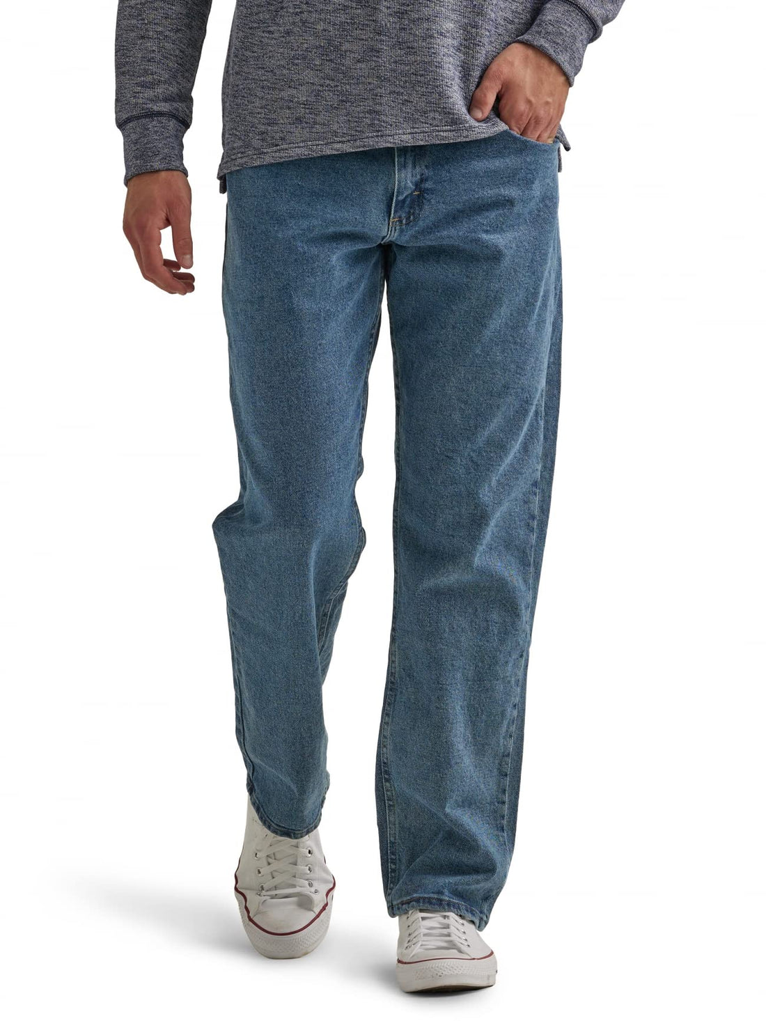 Wrangler Authentics Men's Classic 5-Pocket Relaxed Fit Flex Jean
