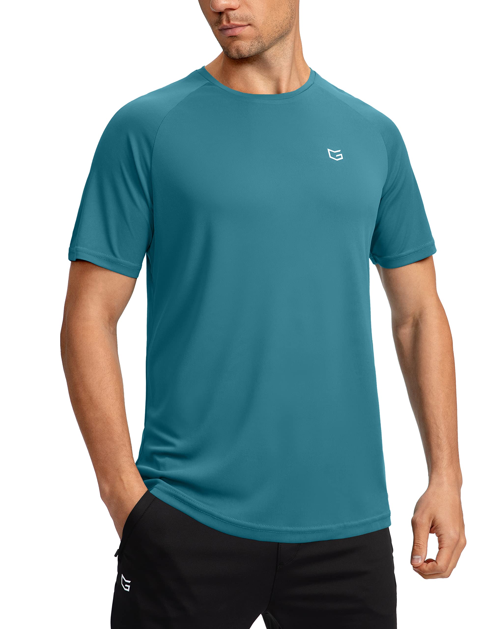 G Gradual Men's Workout Quick Dry T-Shirts Short Sleeve Lightweight Cooling Gym Shirts Tee for Running, Beach, Hiking