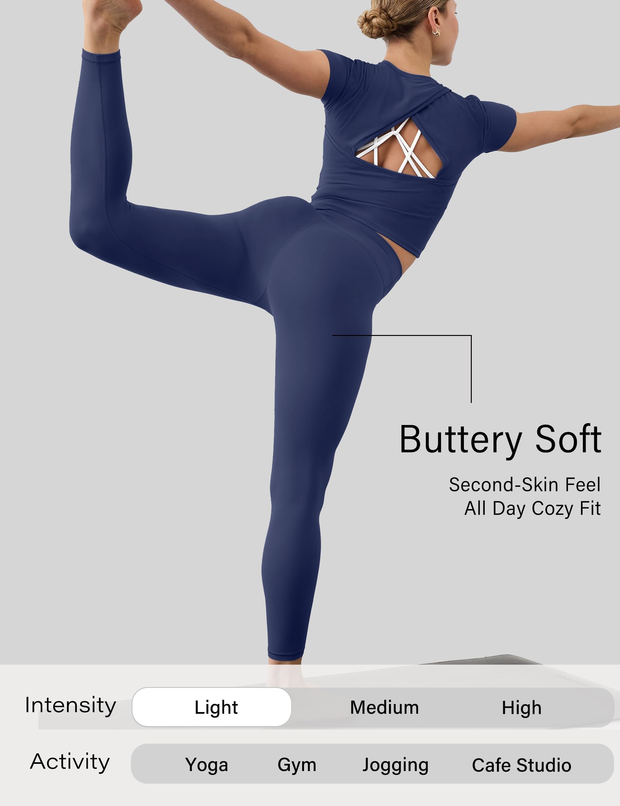 Unthewe Womens Naked Feel Leggings 25"