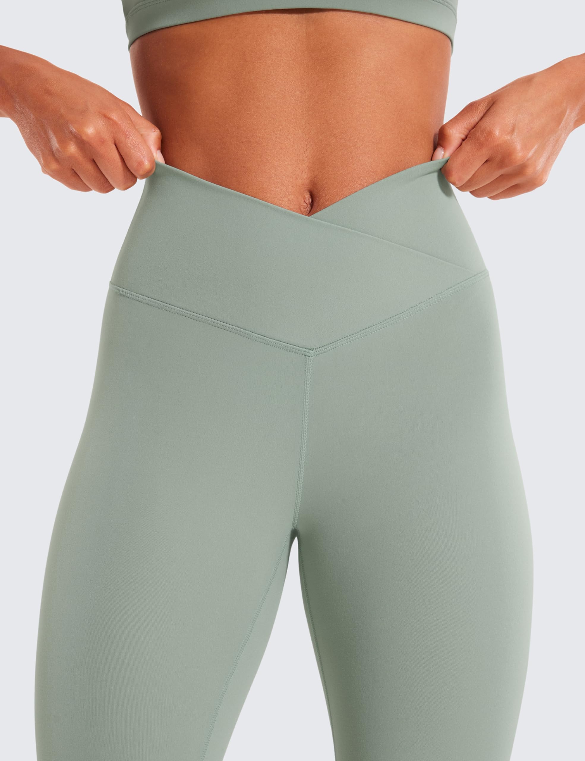 CRZ YOGA Crossover Waist Leggings 25"