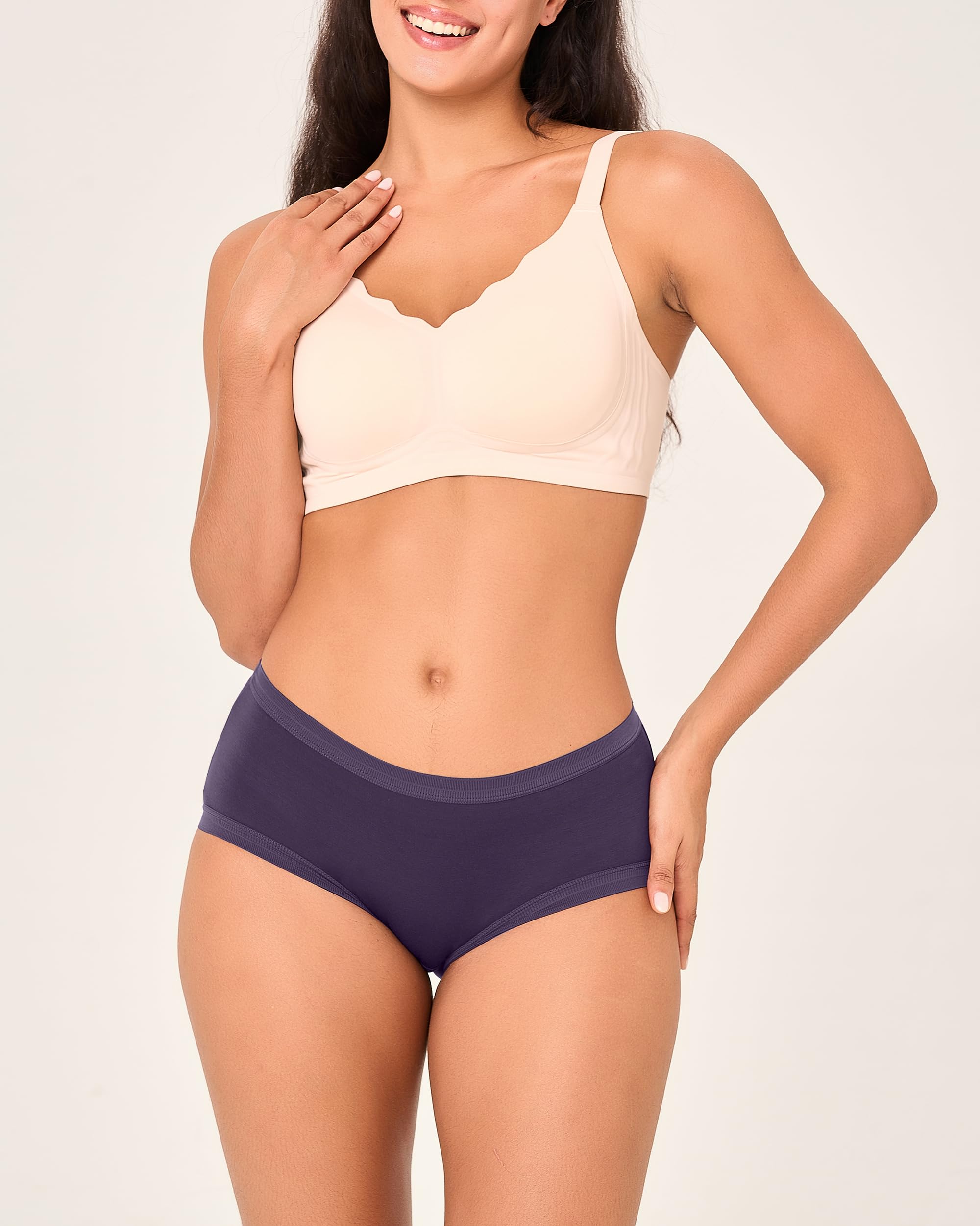 BAMBOO COOL Women's Underwear Briefs for Women Lightweight Ladies Panties Moisture-Wicking Stretchy Soft Breathable 5-pack