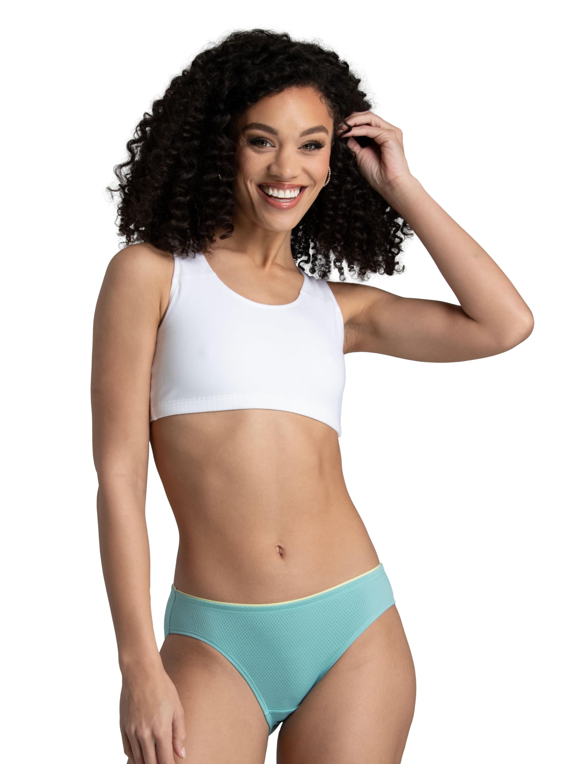 Fruit of the Loom womens Breathable Underwear, Moisture Wicking Keeps You Cool & Comfortable, Available in Plus Size