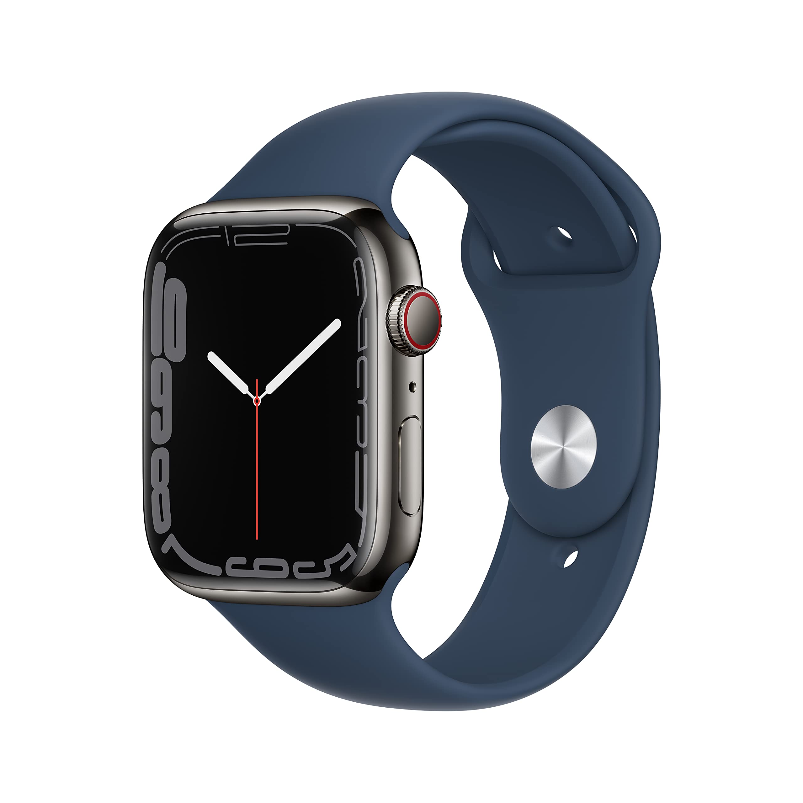 Apple Watch Series 7 [GPS + Cellular 45mm] Smart watch w/ (PRODUCT)RED Aluminum Case with (PRODUCT)RED Sport Band. Fitness Tracker, Blood Oxygen & ECG Apps, Always-On Retina Display, Water Resistant