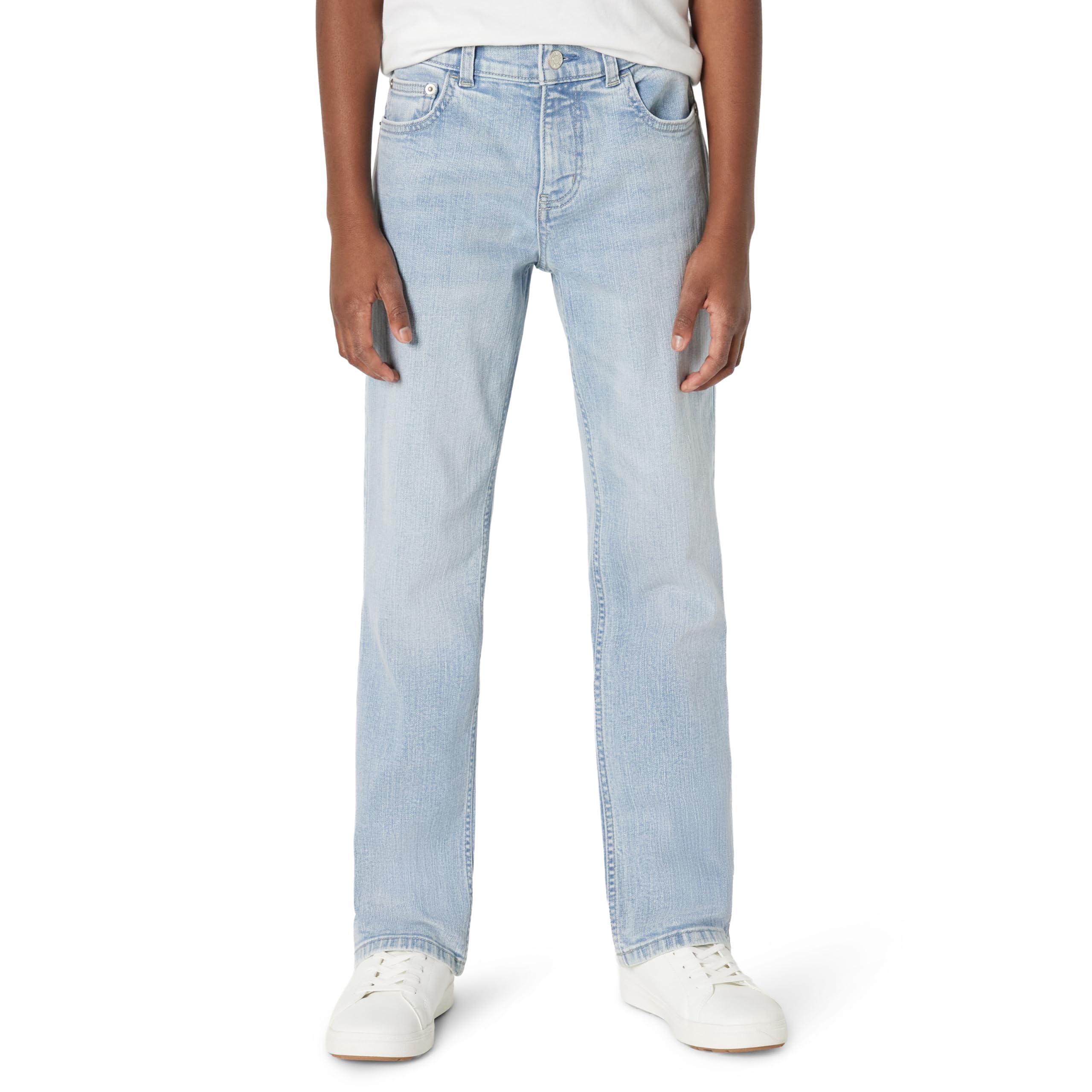Amazon Essentials Boys' Medium Stretch Regular-Fit Bootcut Jeans