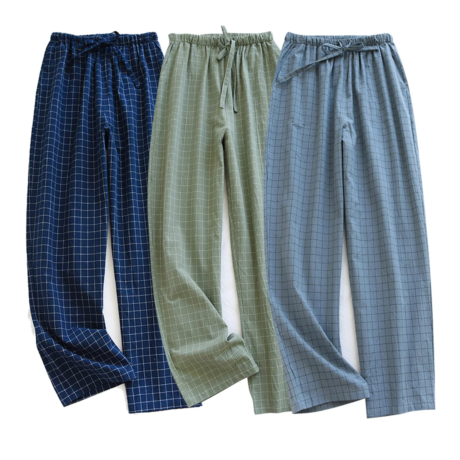 STMAHER Men's Plaid Pajama Pants Cotton Sleep Pants
