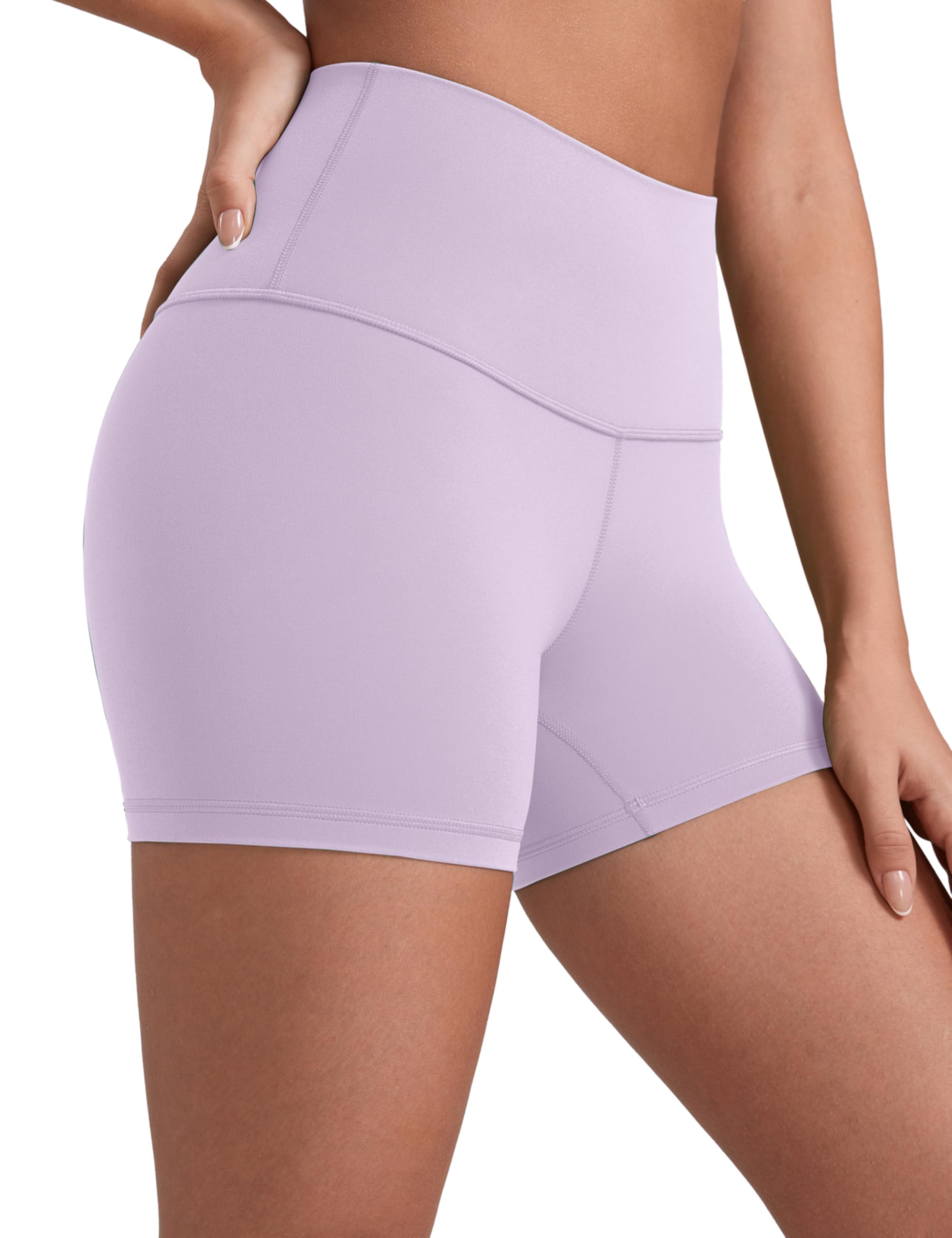 CRZ YOGA Butterluxe Biker Shorts 4" | Extremely Soft, Gentle Compression, Yoga, High Waisted, for Women