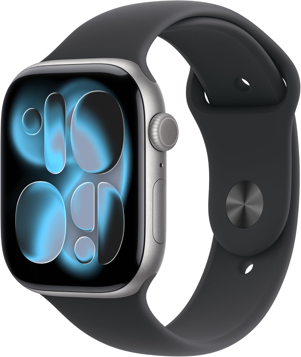 Apple Watch Series 11 [GPS + Cellular 46mm] Smartwatch with Space Grey Aluminum Case with Black Sport Band - S/M. Sleep Score, Fitness Tracker, Health Monitoring, Always-On Display, Water Resistant