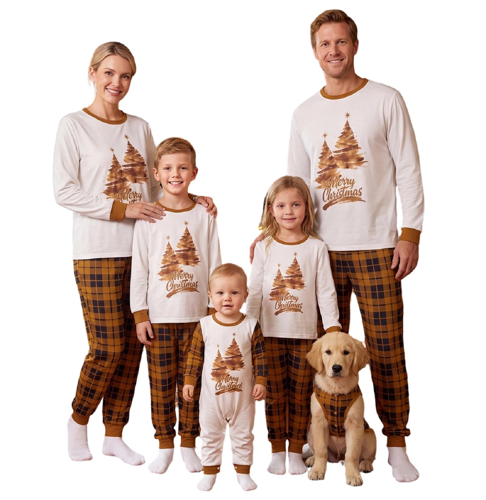 Christmas Pajama Family Matching Pajamas Sets Christmas Pjs Sleepwear Outfits for Christmas Holiday Xmas Party