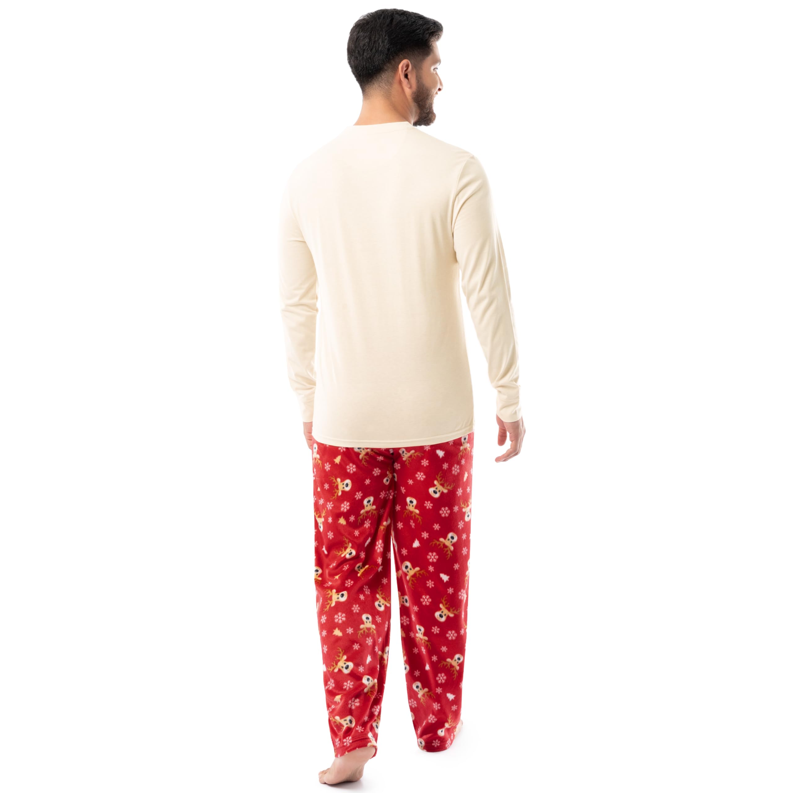 Fruit of the Loom Men Matching Holiday Family Sleep Pajama Set for Women, Men, and Kids