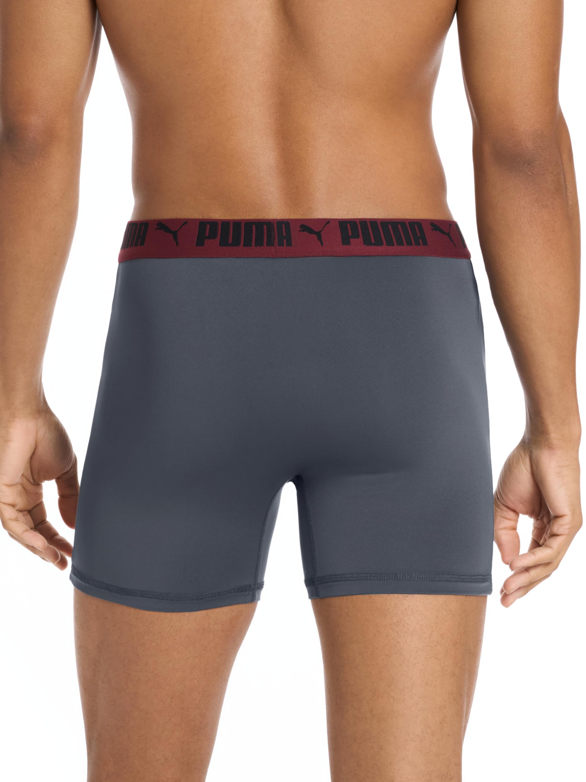 PUMA Men's 5 Pack Performance Boxer Briefs