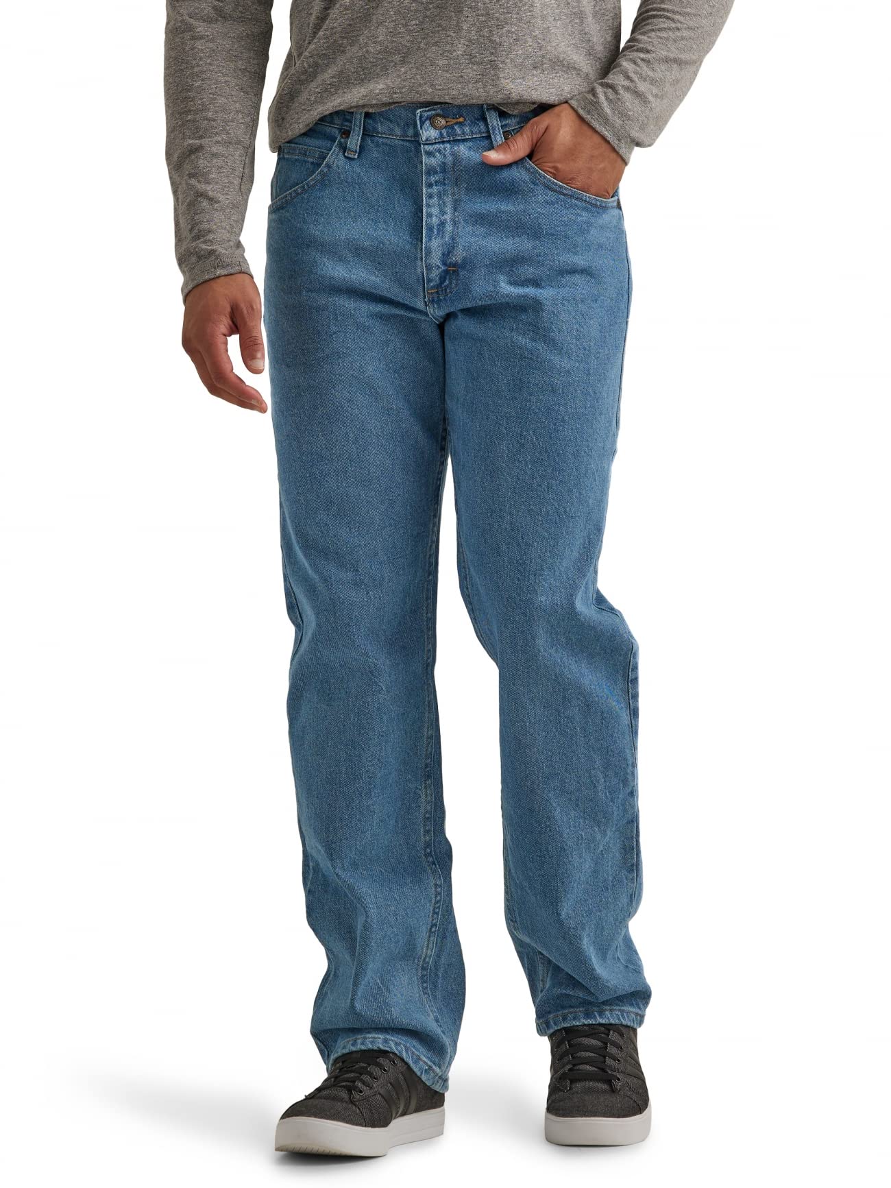 Wrangler Authentics Men's Classic 5-Pocket Relaxed Fit Flex Jean