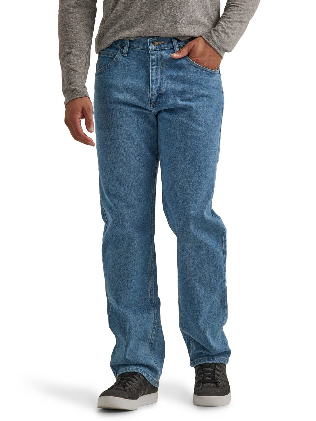 Wrangler Authentics Men's Classic 5-Pocket Relaxed Fit Flex Jean
