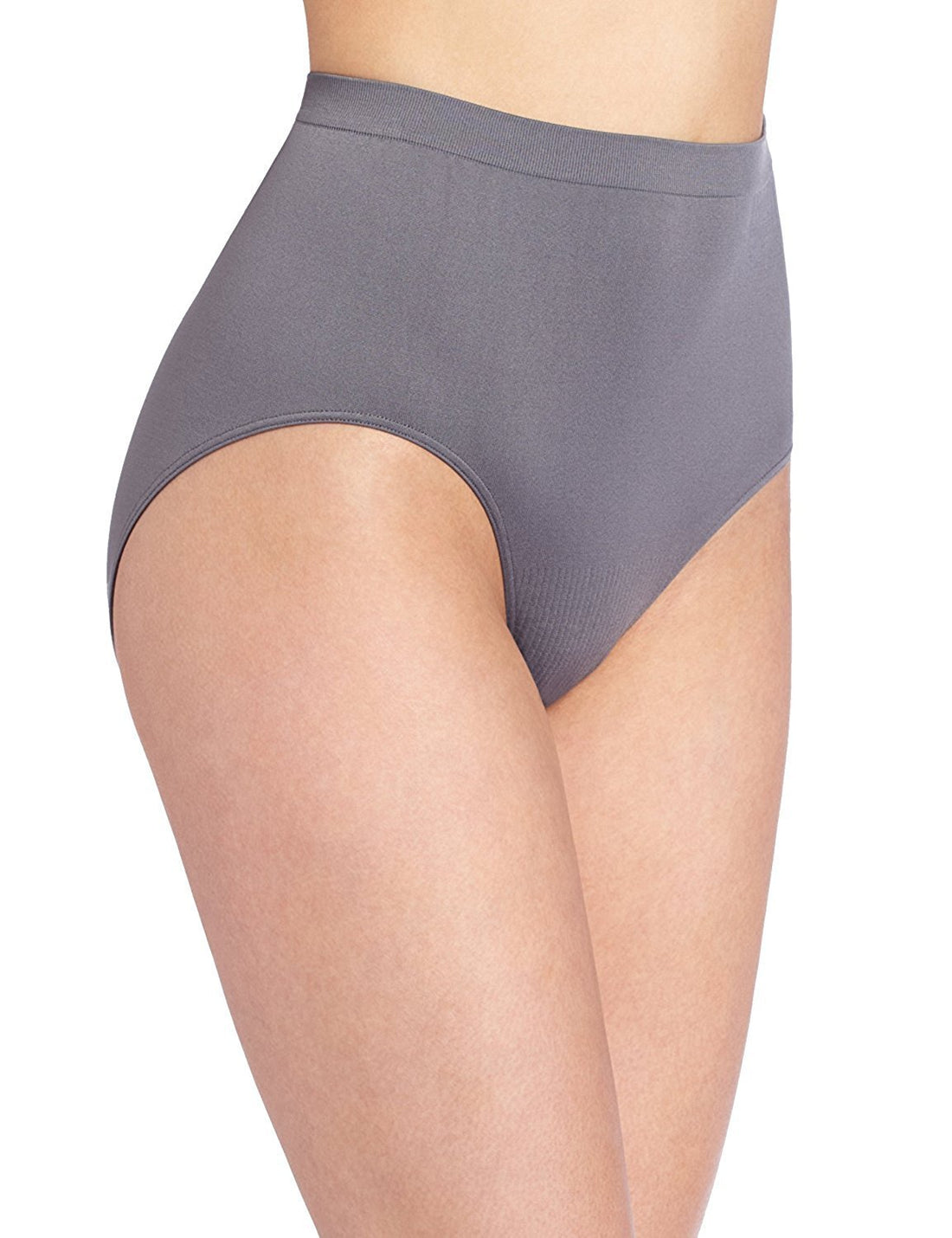 Bali Women's Comfort Revolution Seamless Brief Underwear, Microfiber Stretch Panty, 3-pack