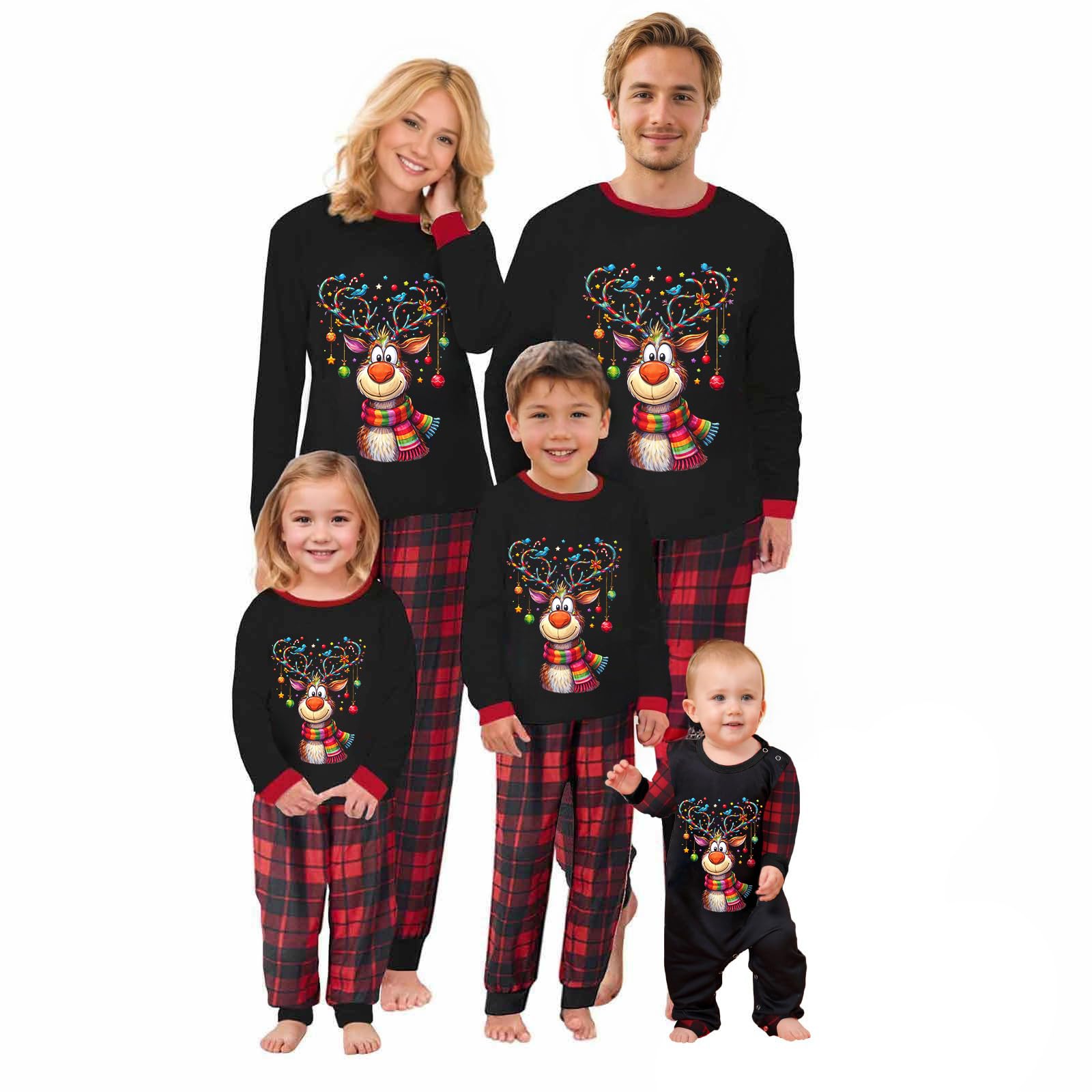Family Christmas Pajamas Matching Sets Xmas Pjs