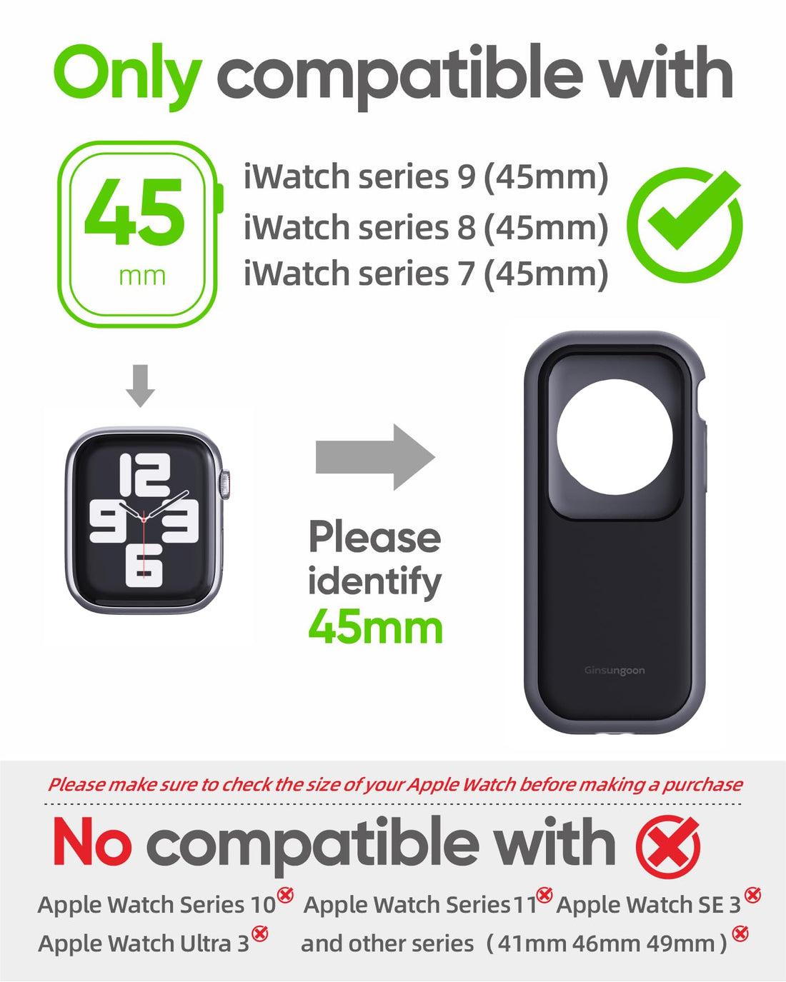 Compatible with Apple Watch Case Ultra 3/Ultra 2/Ultra 49mm- Turn Your Apple Watch into a Smartphone Replacement & Reduce Mobile Phone Dependency (iWatch Not Included)