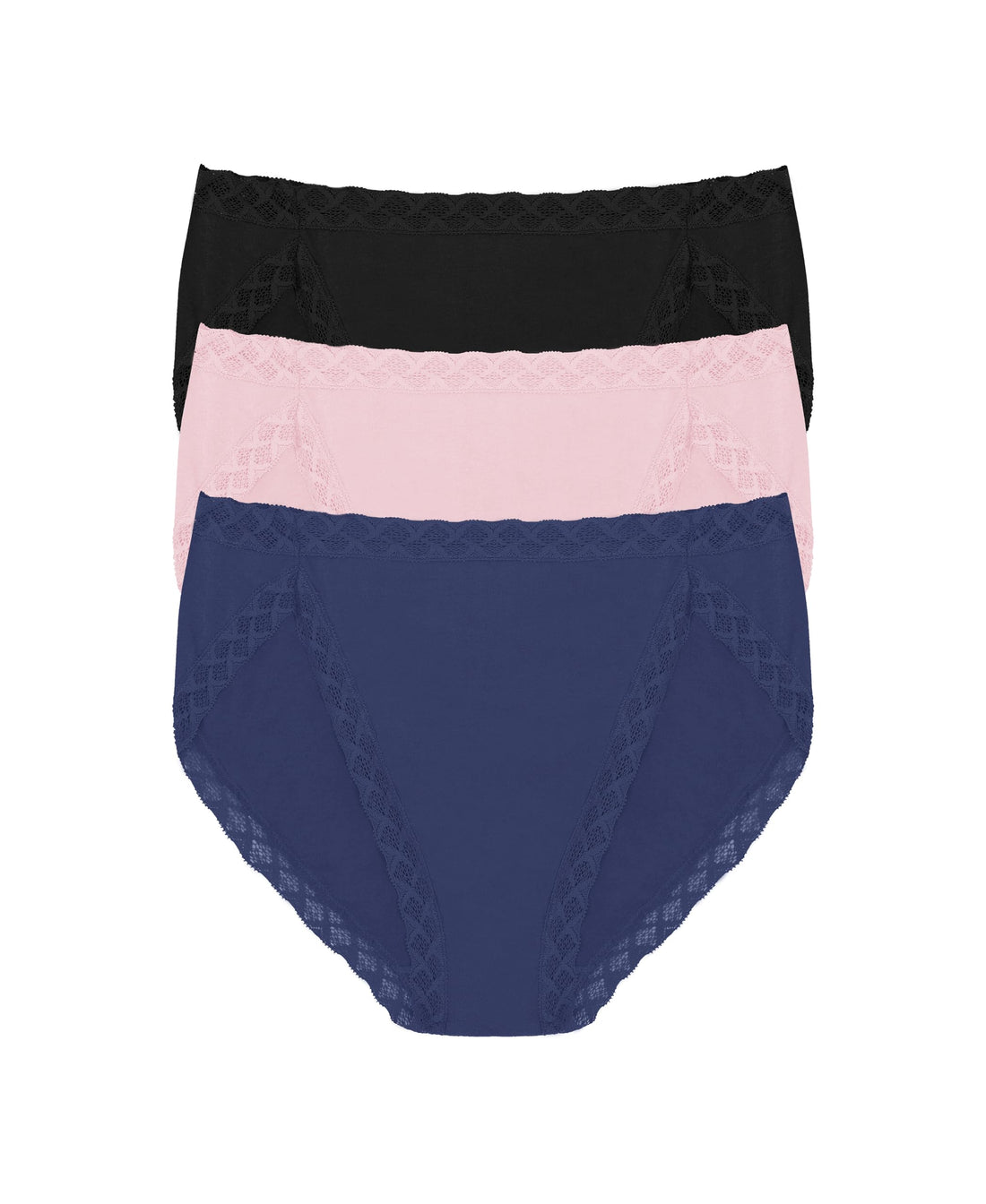 Natori Women's Pima Bliss French Cut Briefs 3 Pack