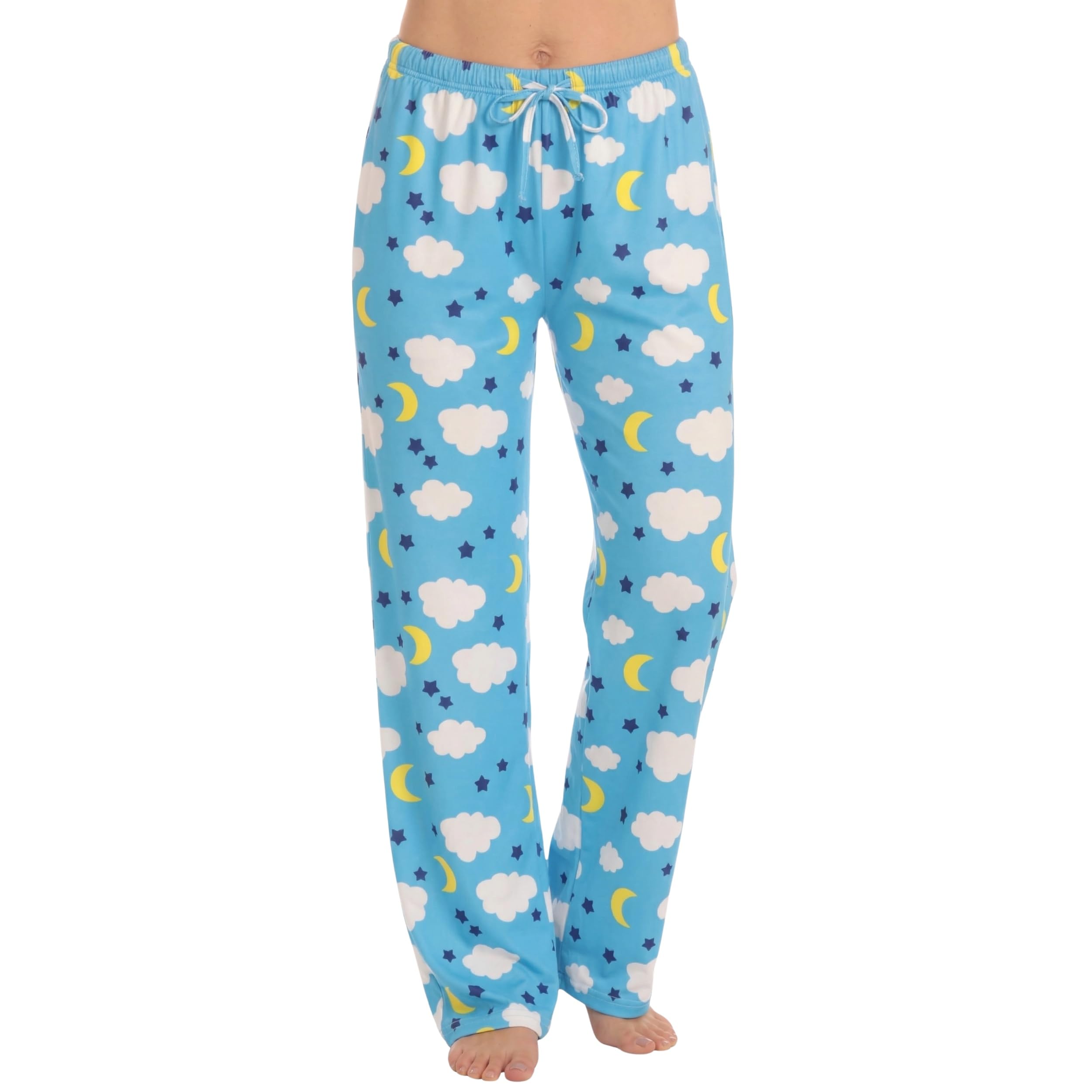 Just Love Women's Pajama Pants, Soft Stretch Jersey PJ Bottoms with Two Pockets, Elastic Waist and Drawstring