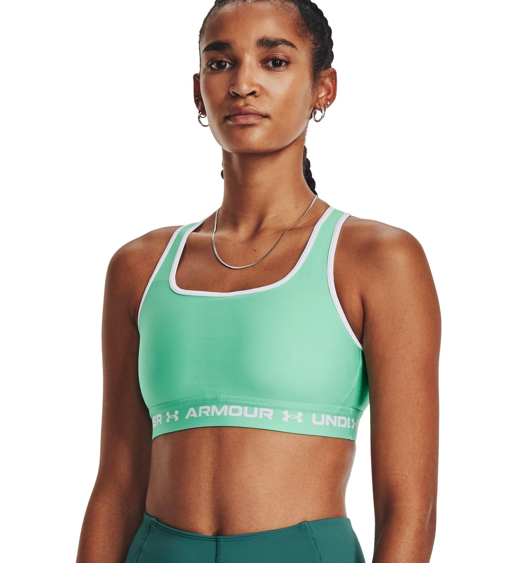 Under Armour Women's Crossback Mid Impact Sports Bra
