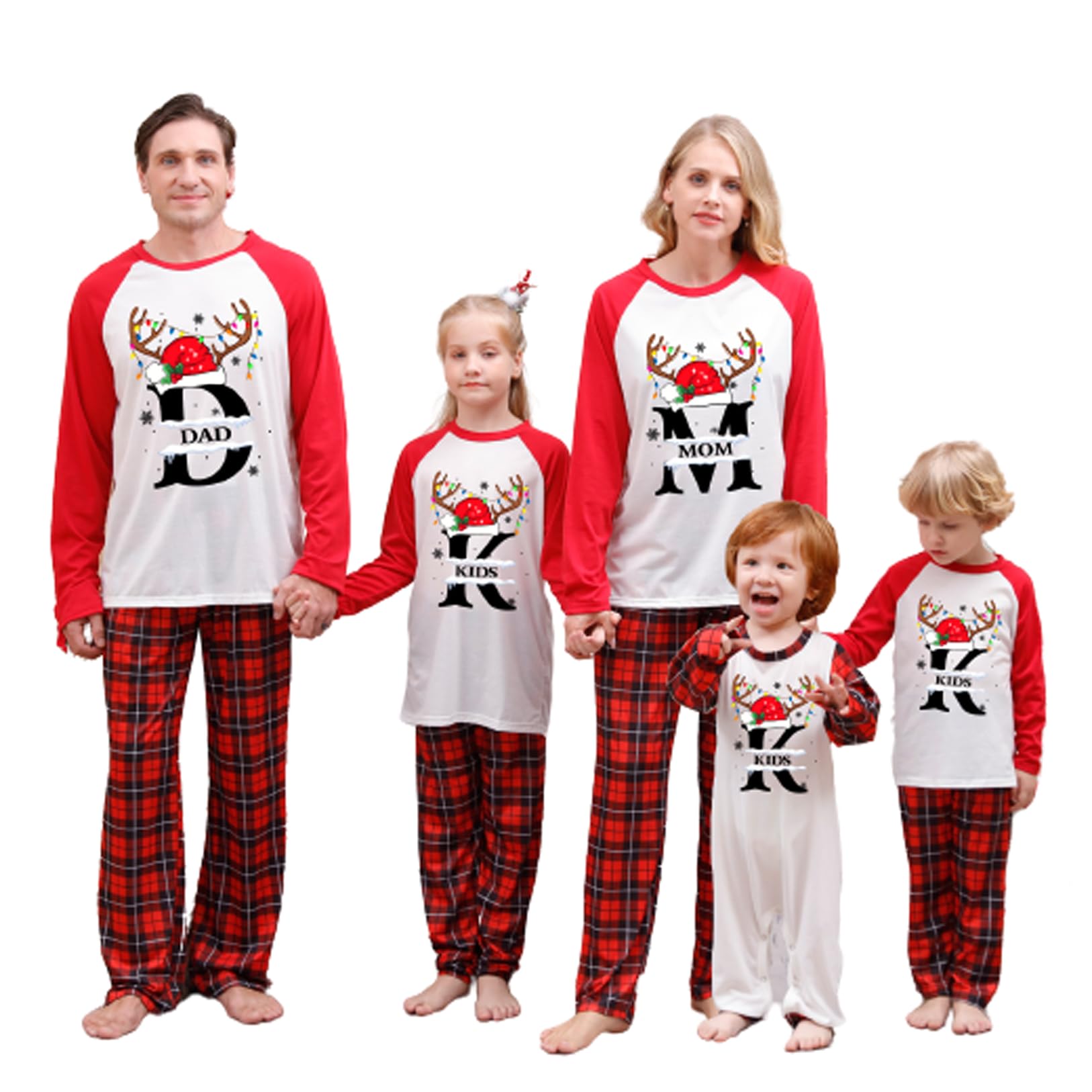 WephuPSho Christmas Family Matching Pajamas, Festive Xmas Jammies Sets for the Whole Family, Holiday Pjs Christmas