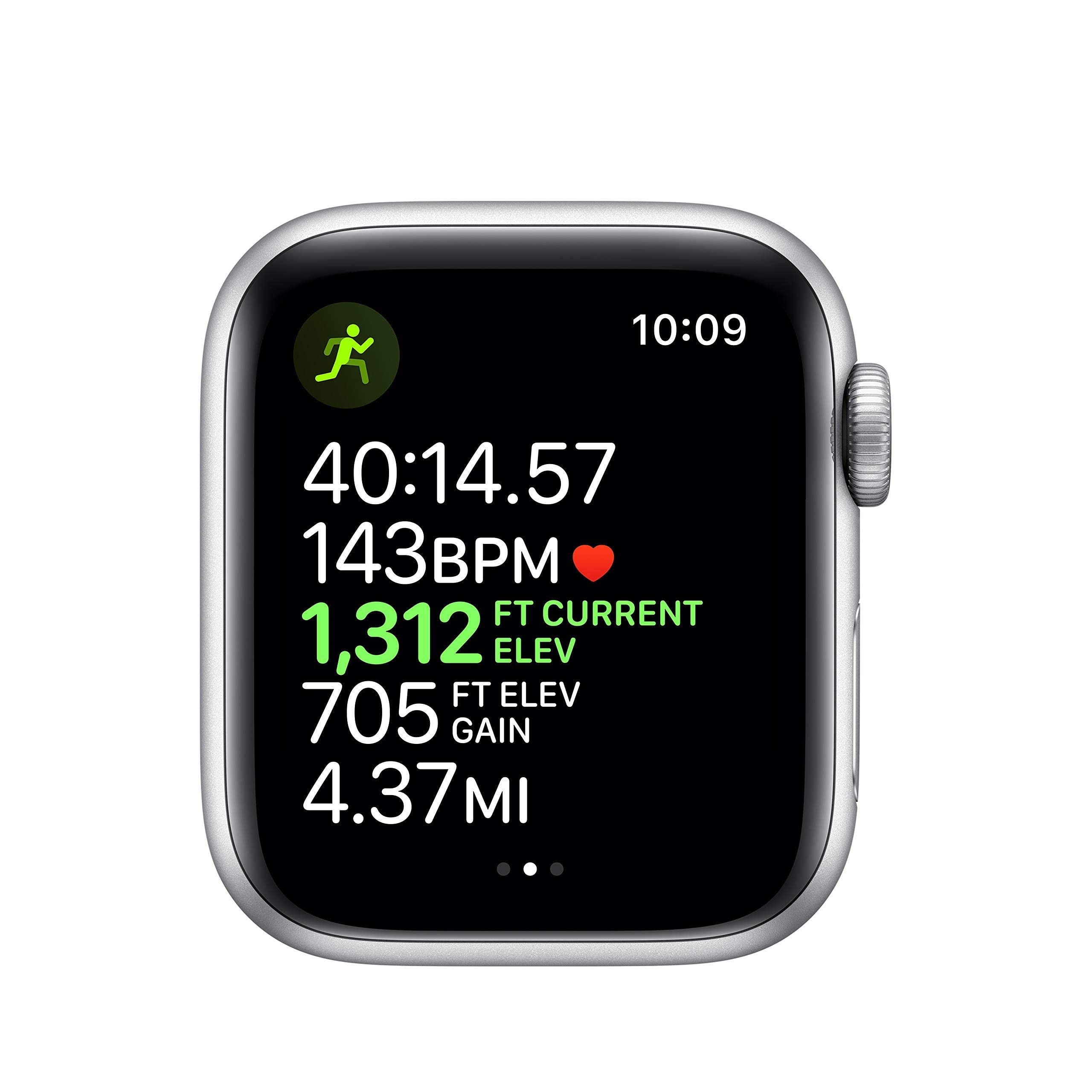 Apple Watch Series 5 (GPS, 44MM) - Space Gray Aluminum Case with Black Sport Band (Renewed)