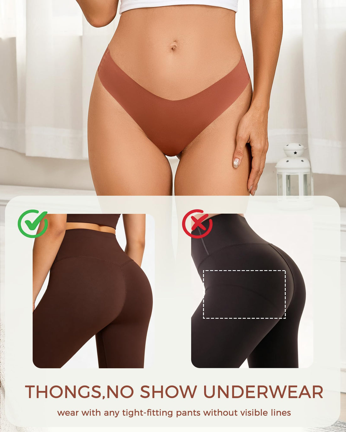 Take Talk Underwear Womens 9 Pack Seamless Thongs No Show Workout Panties | V-waisted Invisible Sexy Tangas,Lingerie for Women,for Workout Sets for Women,for Fitness Clothing,for Gym,Yoga,Running