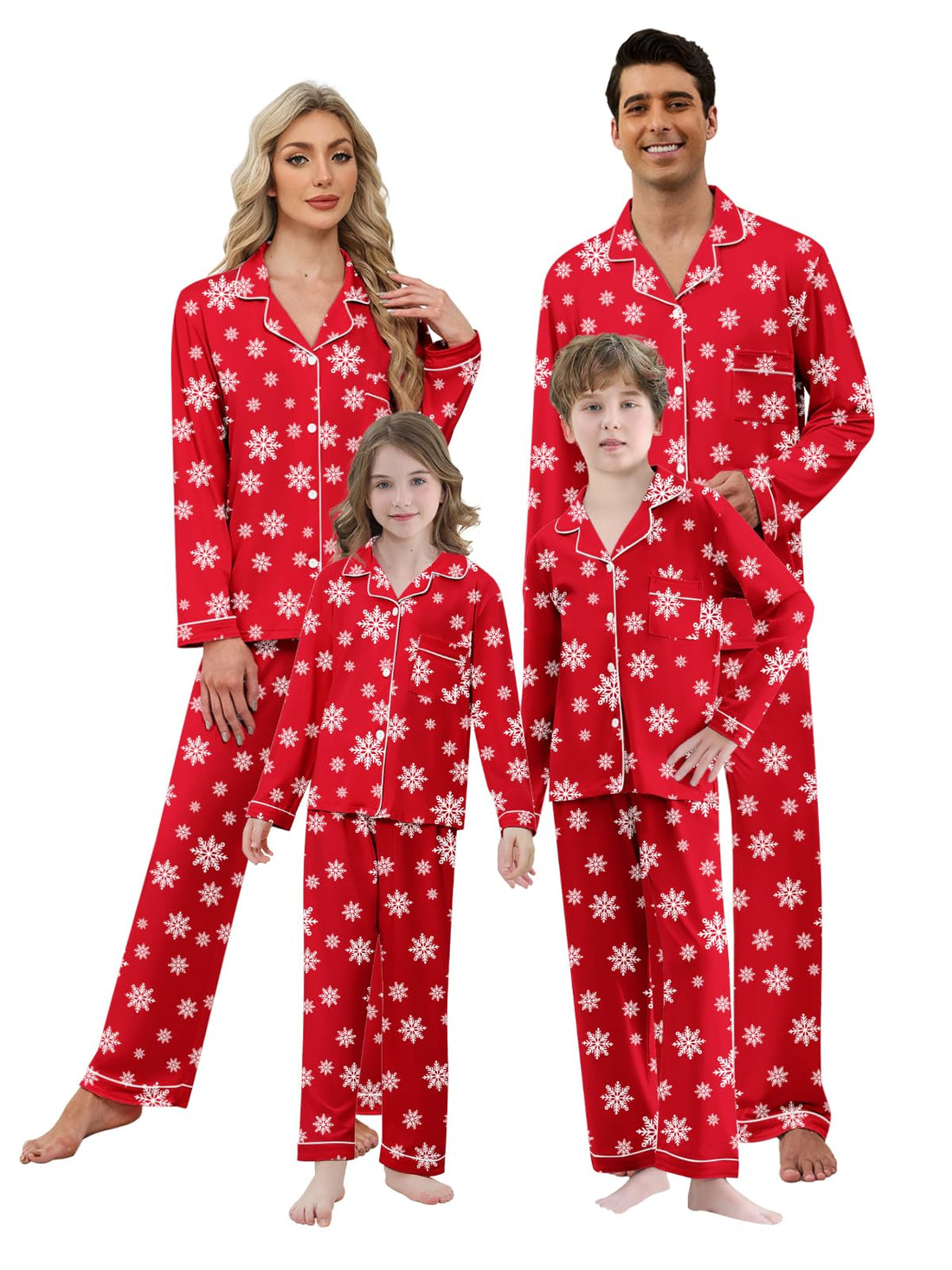 Umeyda Christmas Family Matching Pajamas Festival Sleepwear for Adults Kids