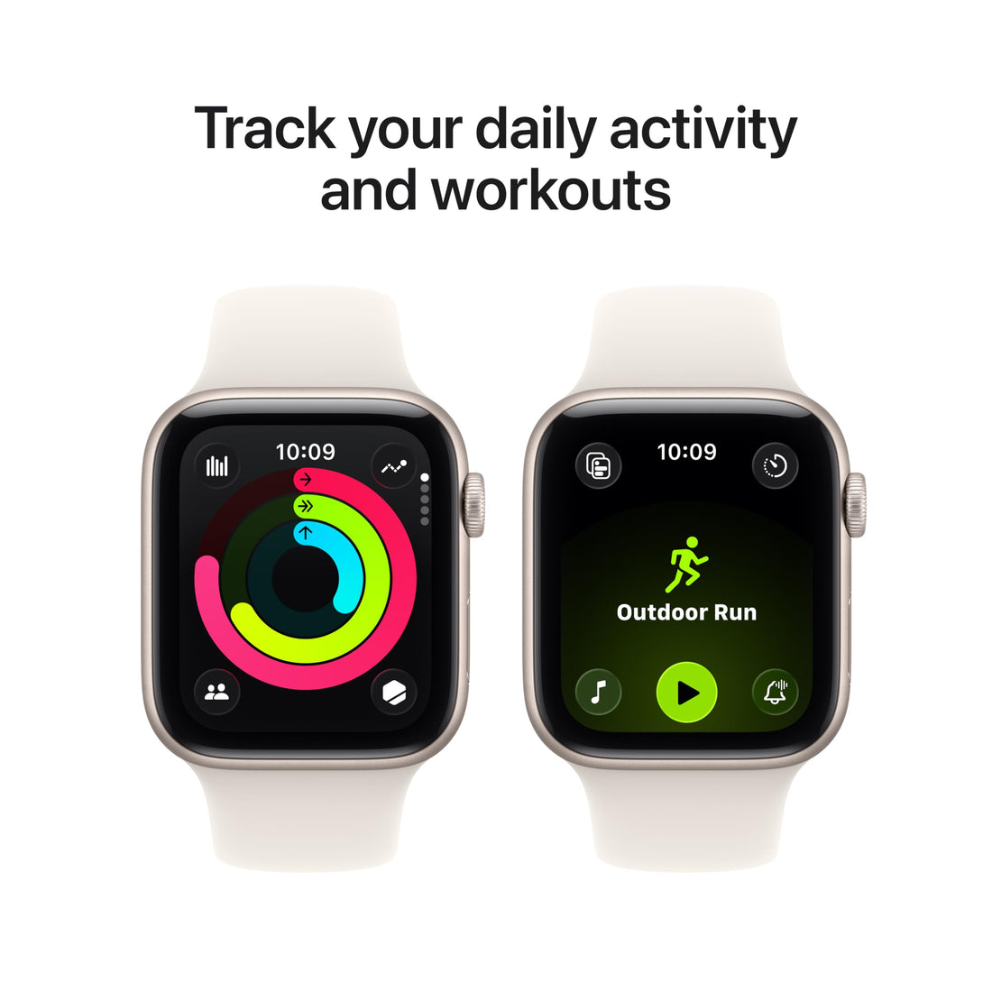 Apple Watch SE 3 [GPS 40mm] Smartwatch with Starlight Aluminum Case with Starlight Sport Band - S/M. Fitness and Sleep Trackers, Heart Rate Monitor, Always-On Display, Water Resistant