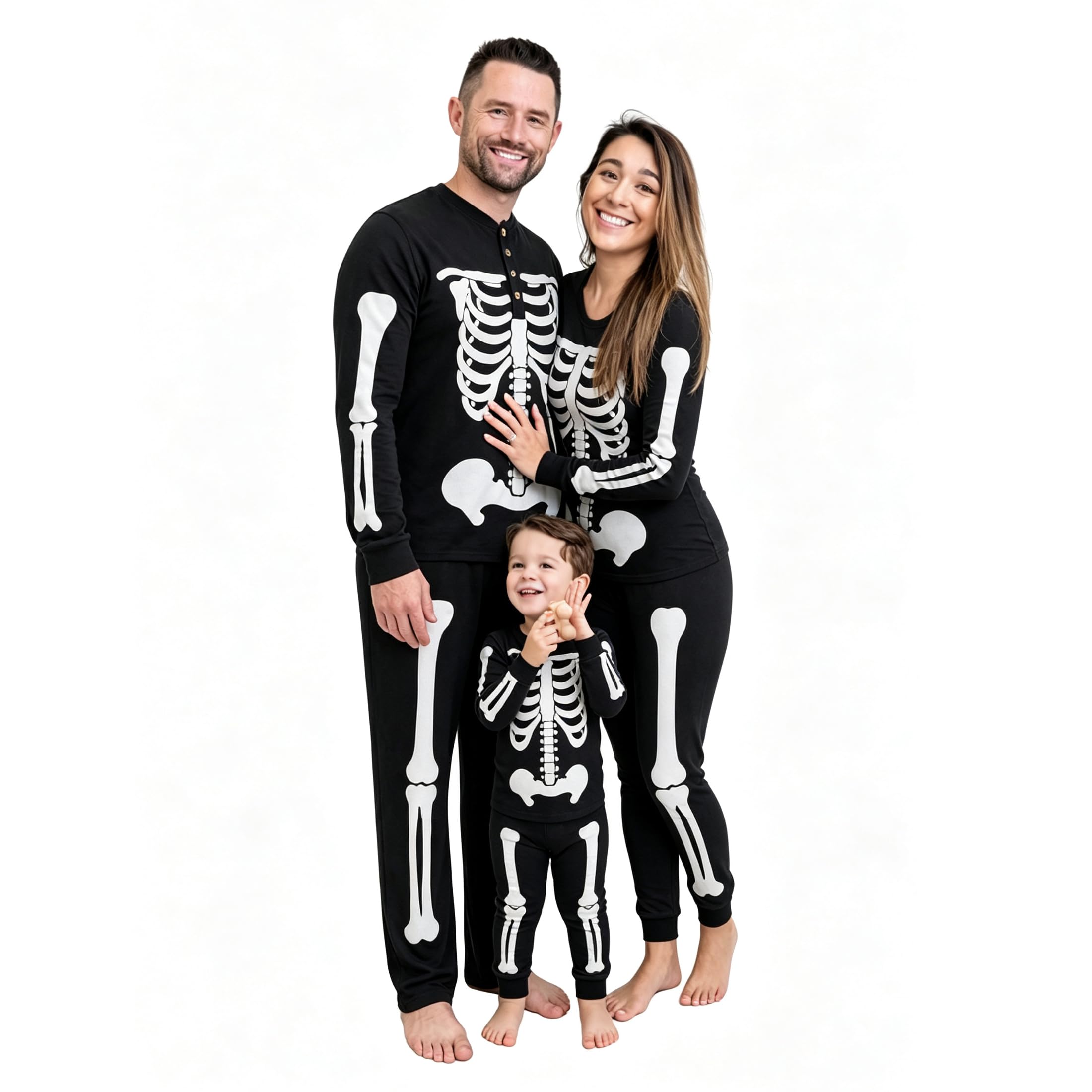 Holiday Family Matching Pajamas sets Organic Cotton Christmas/Halloween Family PJs for Adults, Kids, Baby And Pets