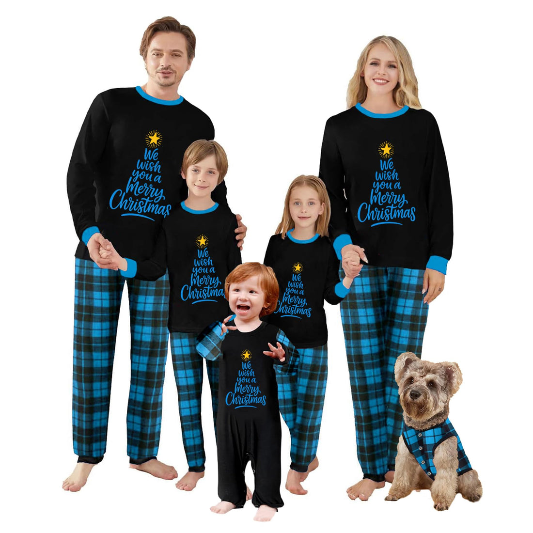 OAKFashion Christmas Pajamas for Family, Xmas Pajamas Family Christmas Pjs Matching Sets Holiday Nightwear Jammies