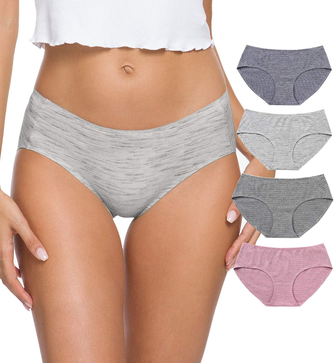 Wealurre Cotton Bikini Women's Breathable Panties Seamless Comfort Underwear