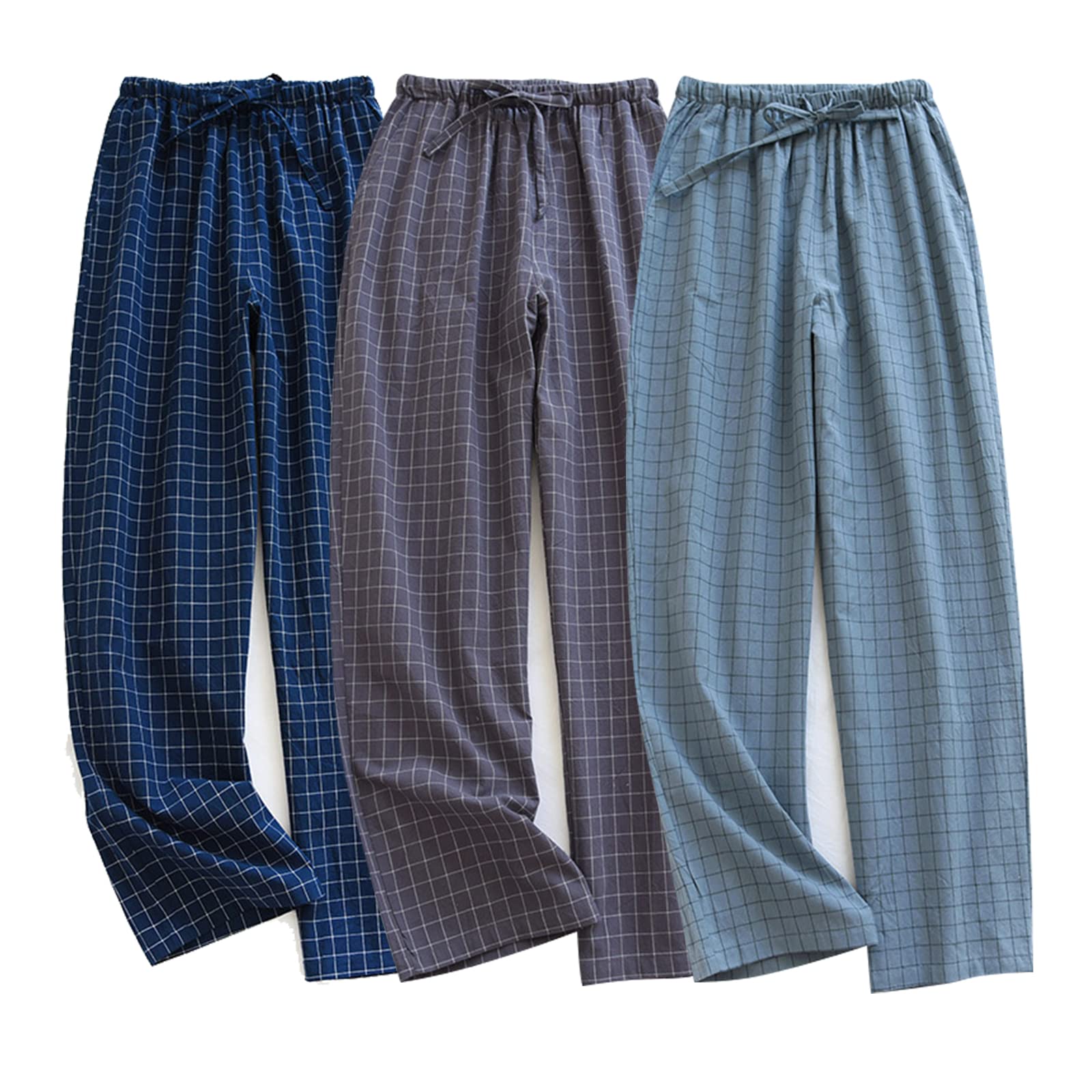 STMAHER Men's Plaid Pajama Pants Cotton Sleep Pants