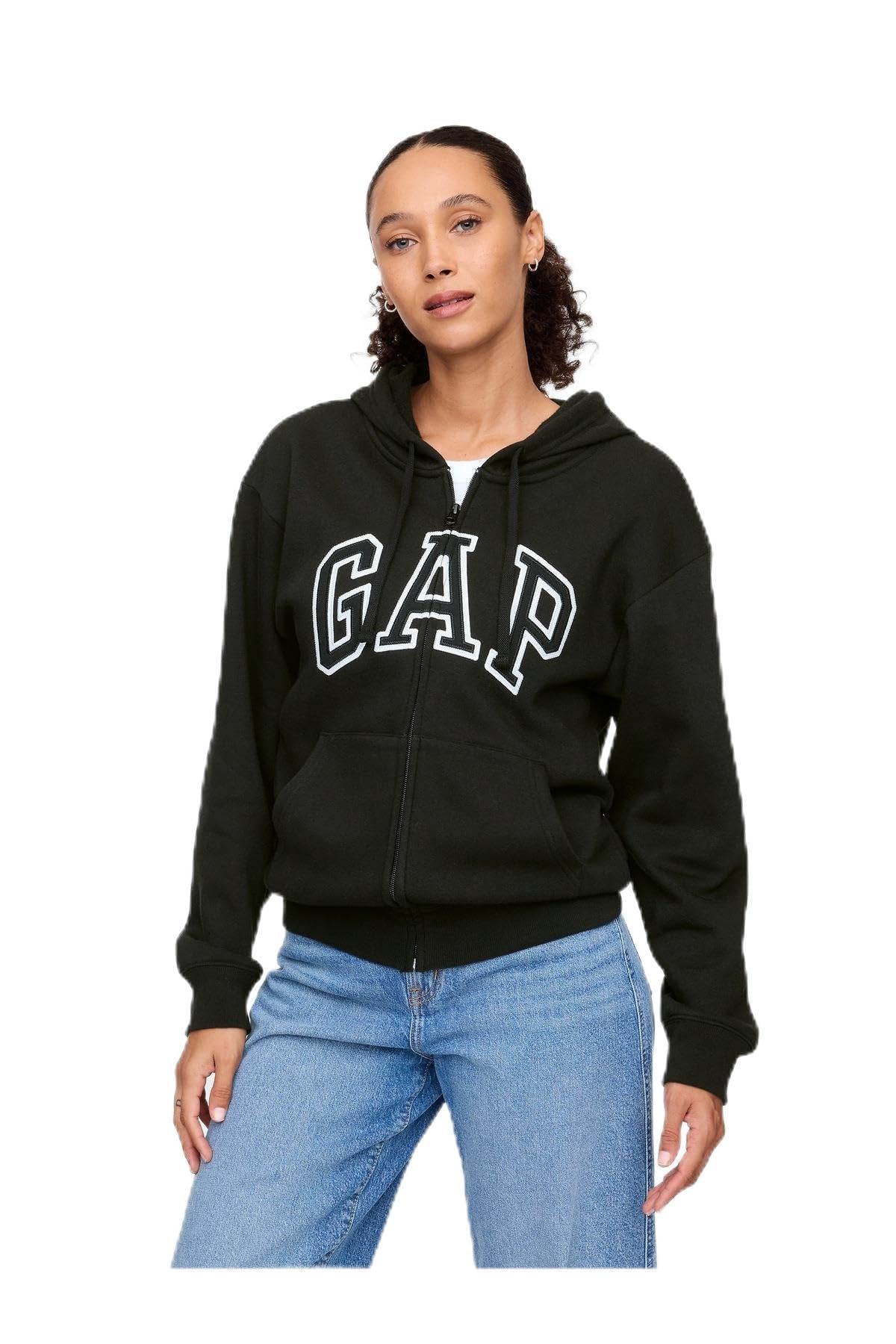 GAP Women's Logo Hoodie Hooded Full Zip Sweatshirt
