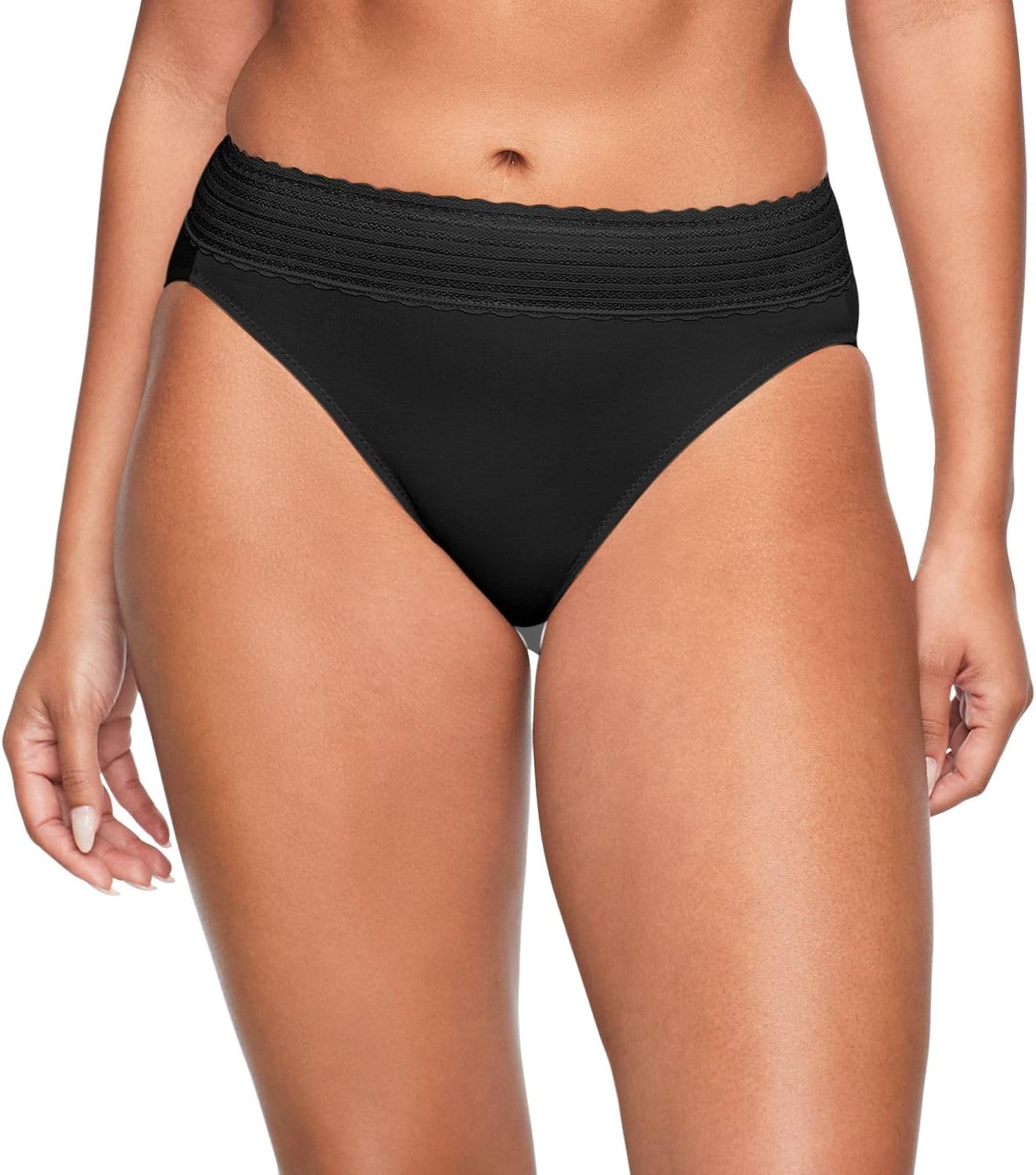 Warner's womens Warners® No Pinching No Problems® Dig-free Comfort Waist With Lace Cotton Hi-cut Rt2091p