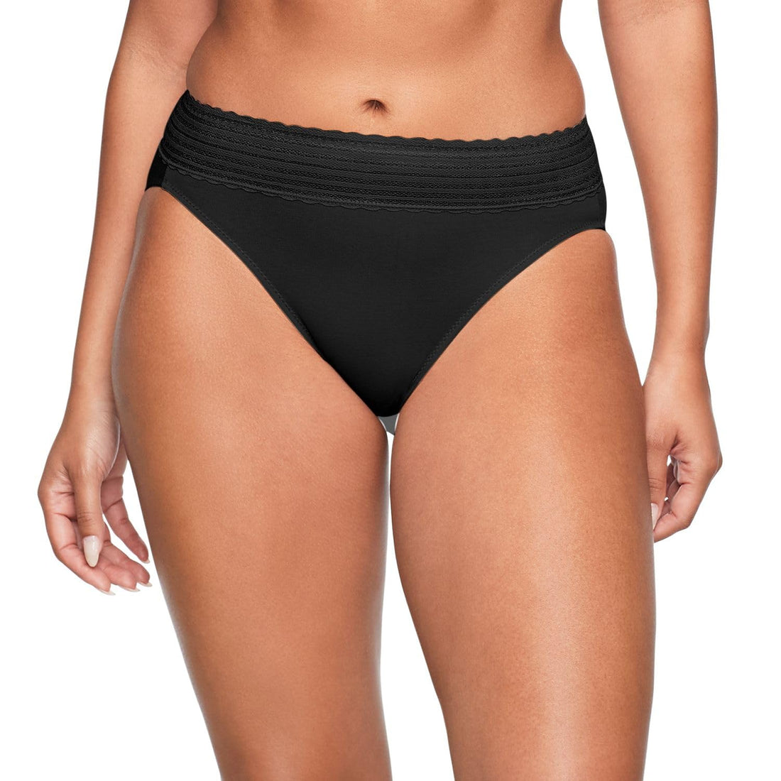 Warner's womens Warners® No Pinching No Problems® Dig-free Comfort Waist With Lace Cotton Hi-cut Rt2091p
