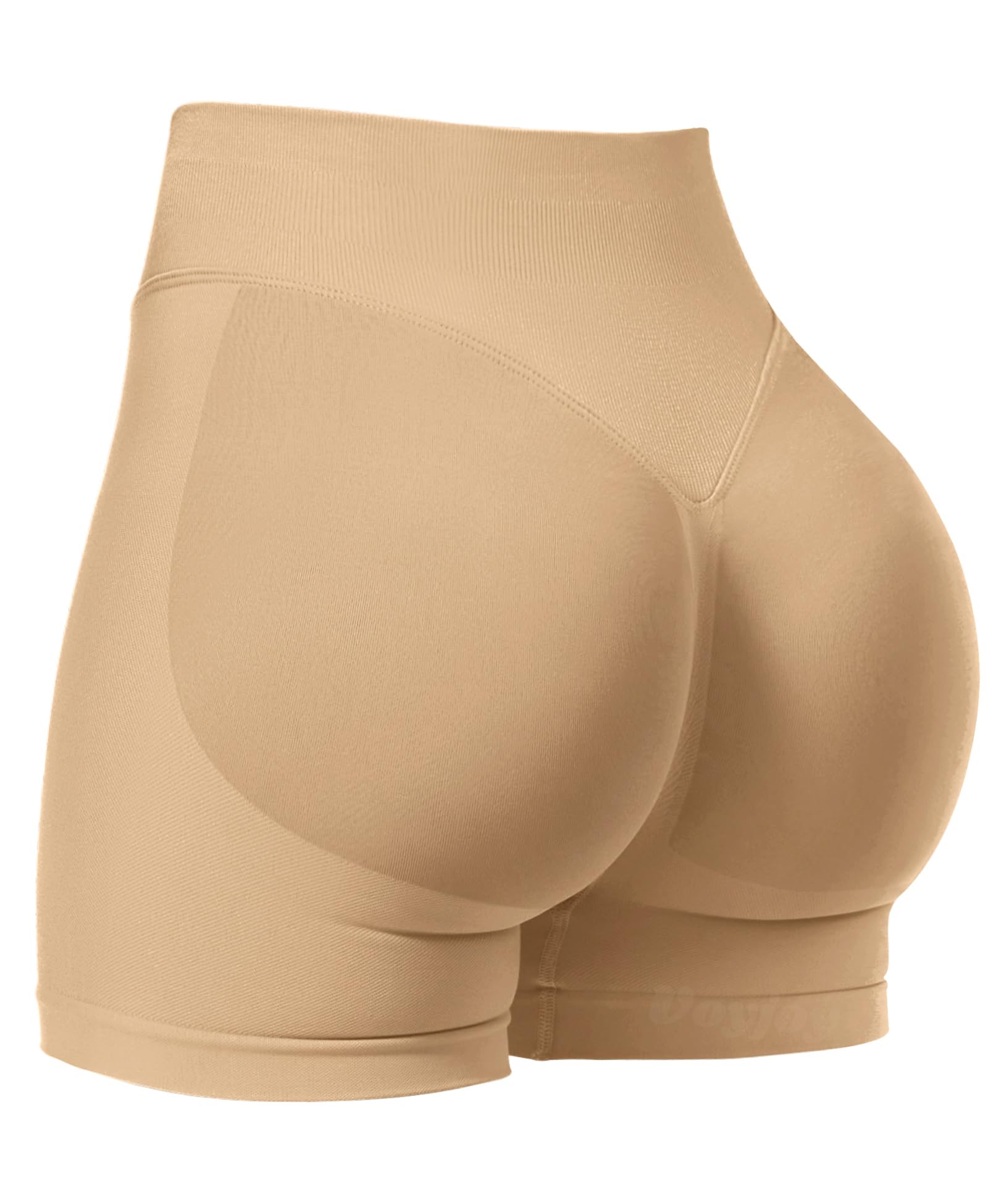 VOYJOY Women Workout Impact Shorts 2.5"/ 3.6"/ 4.5"/ 6" Scrunch Butt Booty | Tummy Control, High Waisted, Bike Short, Gentle Compression, for Women