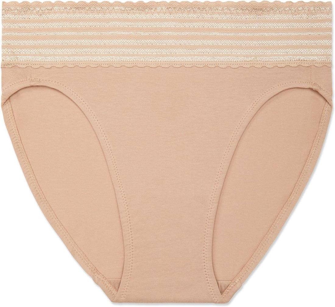 Warner's womens Warners® No Pinching No Problems® Dig-free Comfort Waist With Lace Cotton Hi-cut Rt2091p