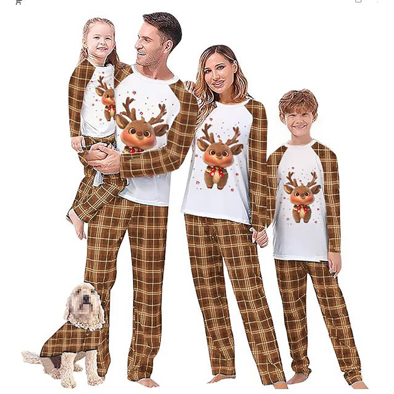 WephuPSho Christmas Family Matching Pajamas, Festive Xmas Jammies Sets for the Whole Family, Holiday Pjs Christmas