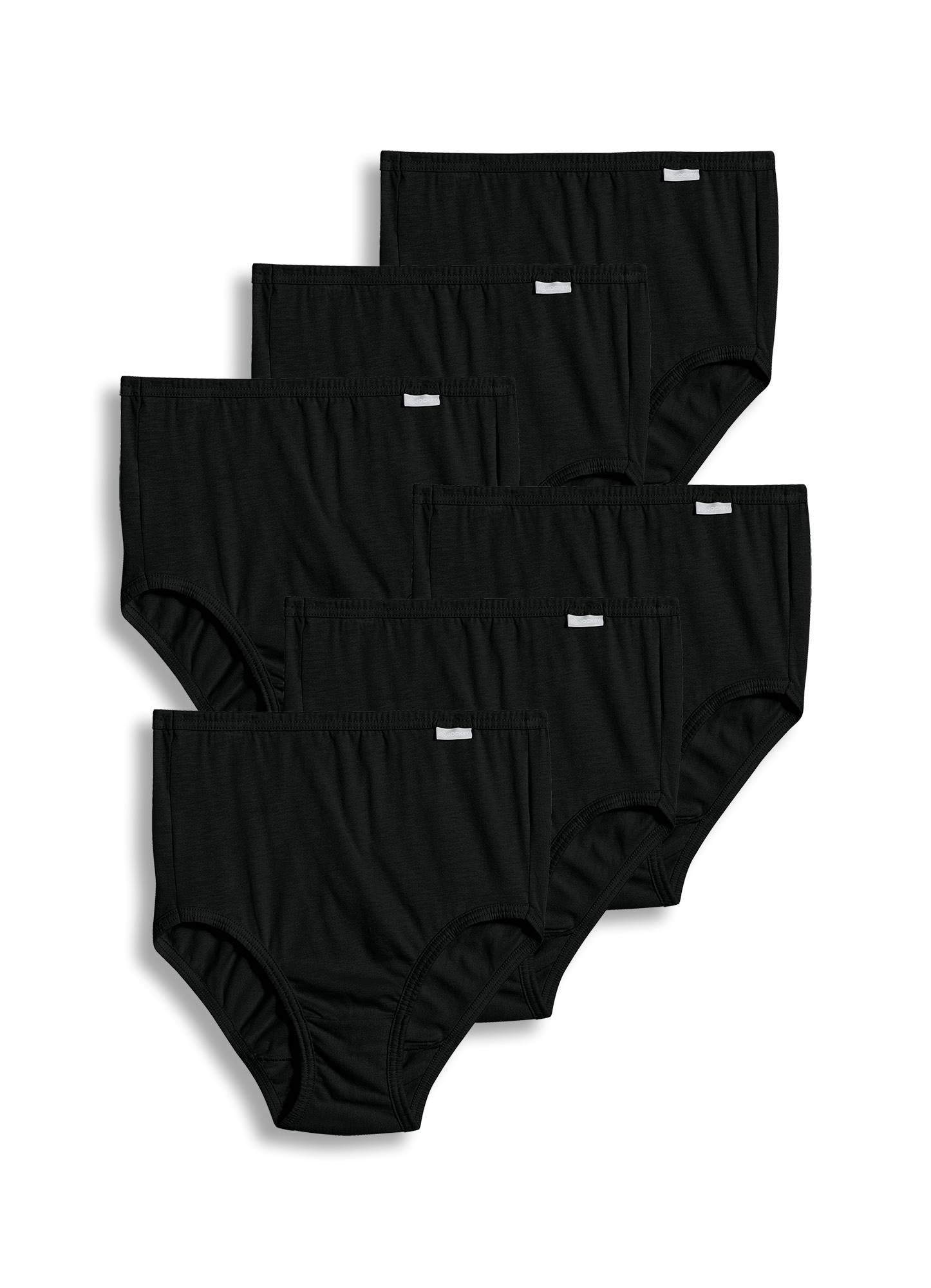 Jockey Women's Underwear 100% Cotton Elance Brief - 6 Pack