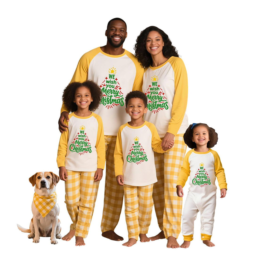 OAKFashion Christmas Pajamas for Family, Xmas Pajamas Family Christmas Pjs Matching Sets Holiday Nightwear Jammies