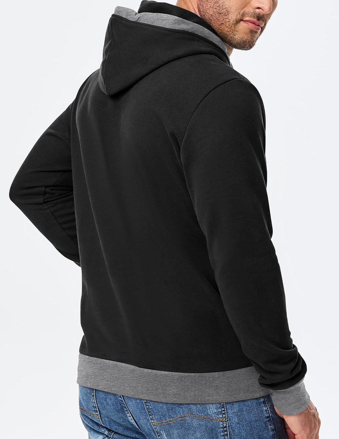 JMIERR Men's Hoodies Sweatshirts Casual Fleece Pullover Hoodie Pocket | Cotton, Casual Hooded, Drawstring, Fleece, Long Sleeve, Kangaroo Pocket, Fall, Winter, Warm Clothing