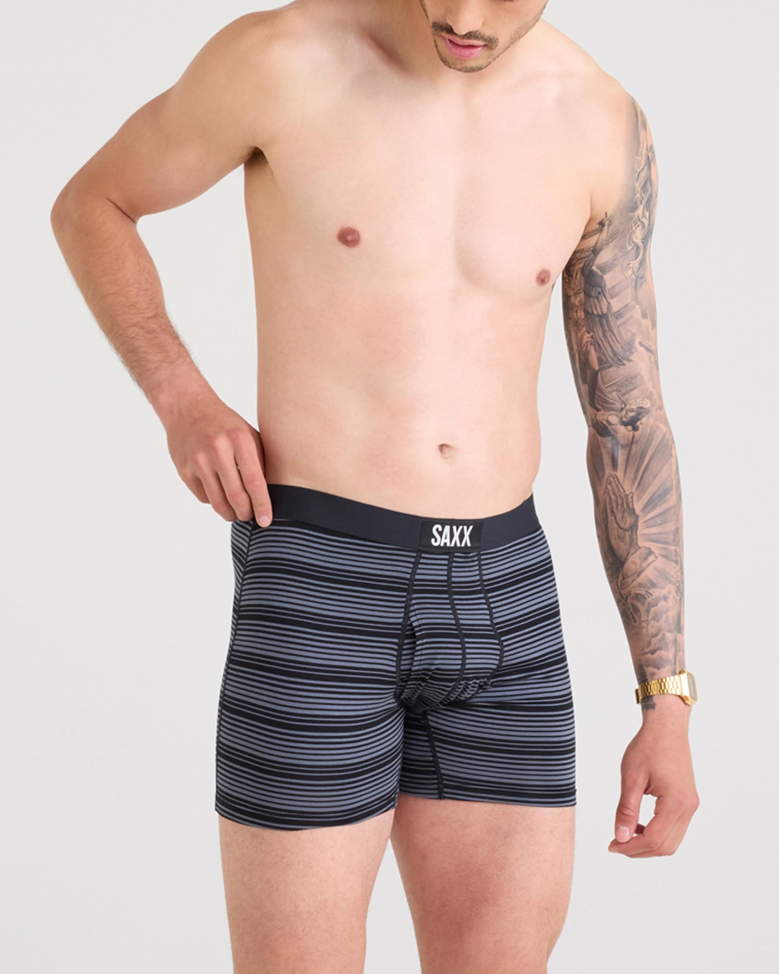 SAXX Underwear Co. Men's Ultra Super Soft Boxer Brief Fly 3-Pack
