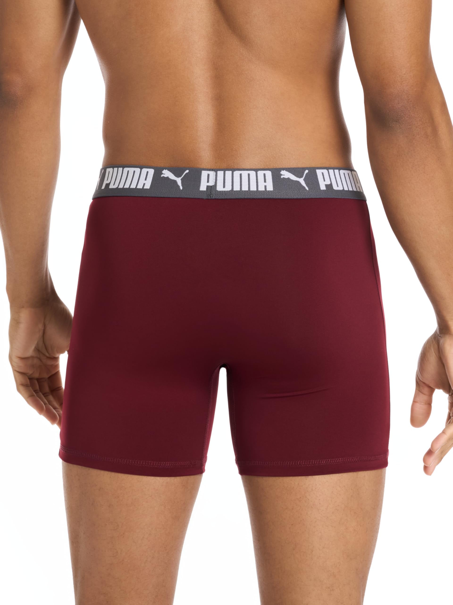 PUMA Men's 5 Pack Performance Boxer Briefs