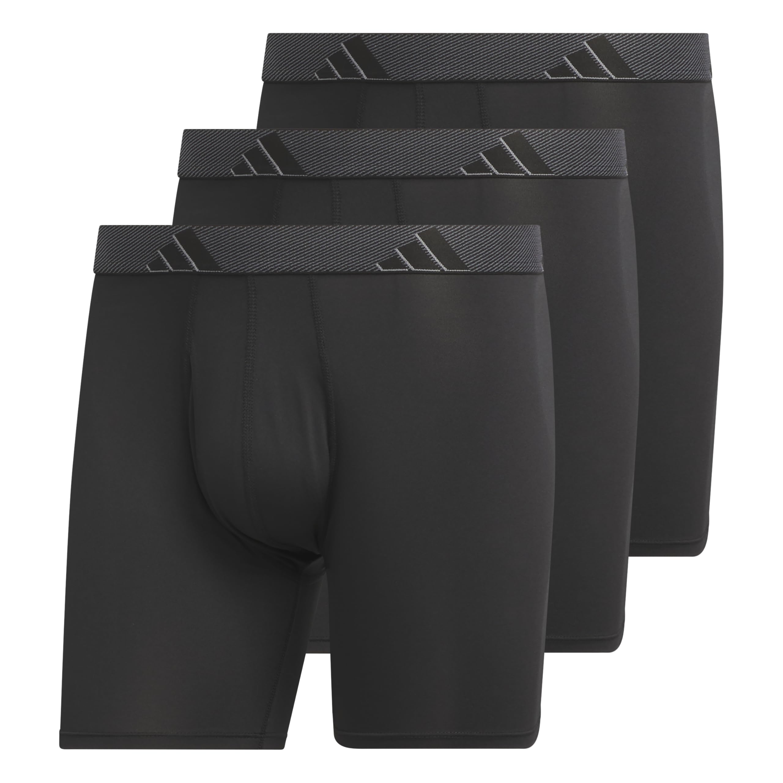 adidas Men's Microfiber Boxer Briefs Underwear (Multipack) Athletic Stretch-Fit