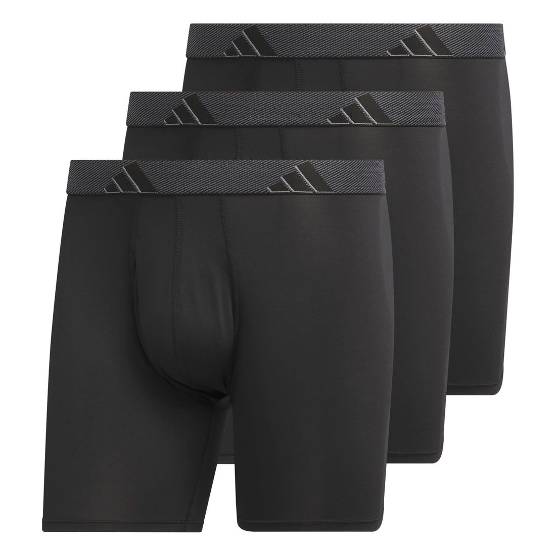 adidas Men's Microfiber Boxer Briefs Underwear (Multipack) Athletic Stretch-Fit