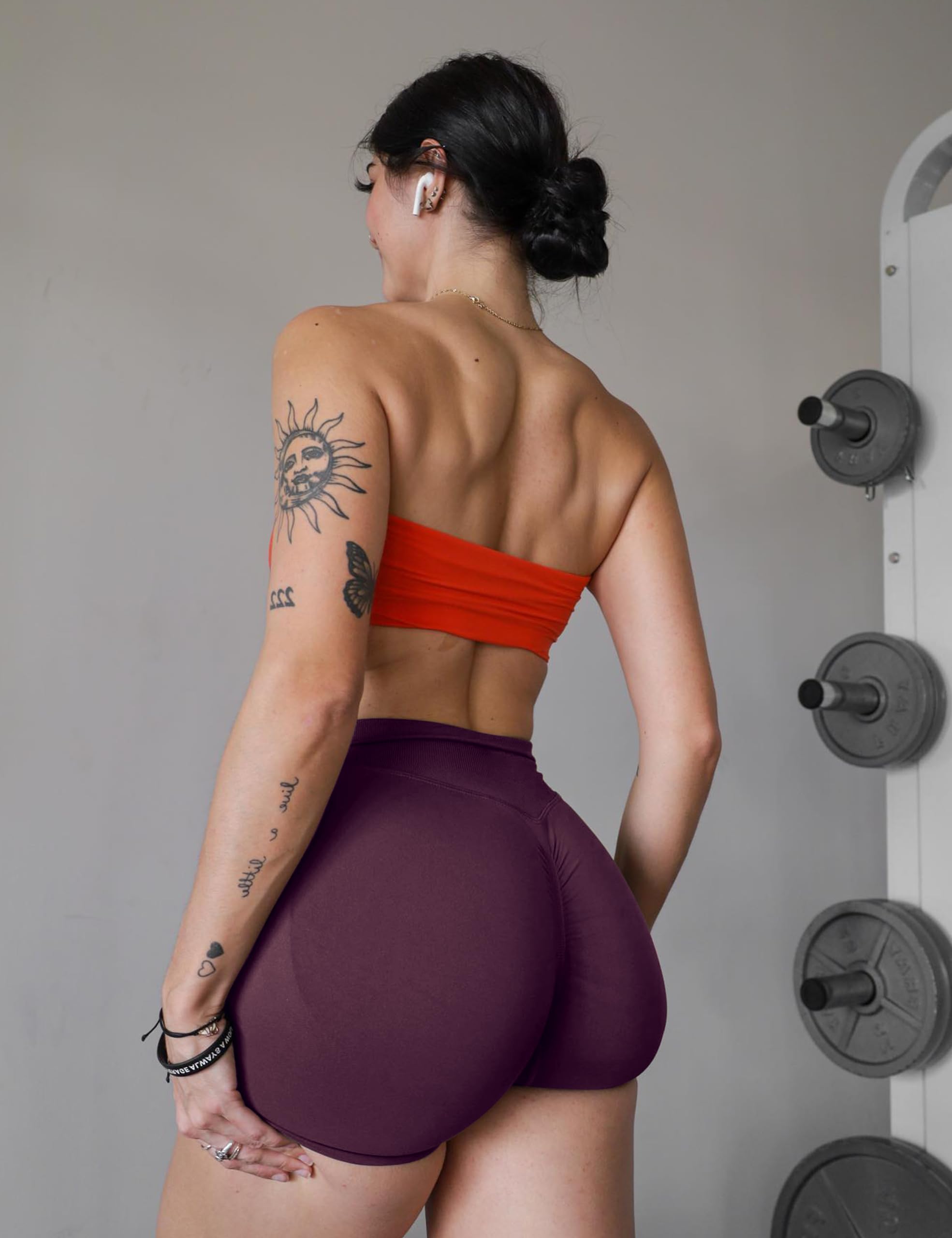 3 Pack Workout Gym Shorts Women Scrunch Butt Lifting Seamless High Waist Yoga Booty Shorts for Women