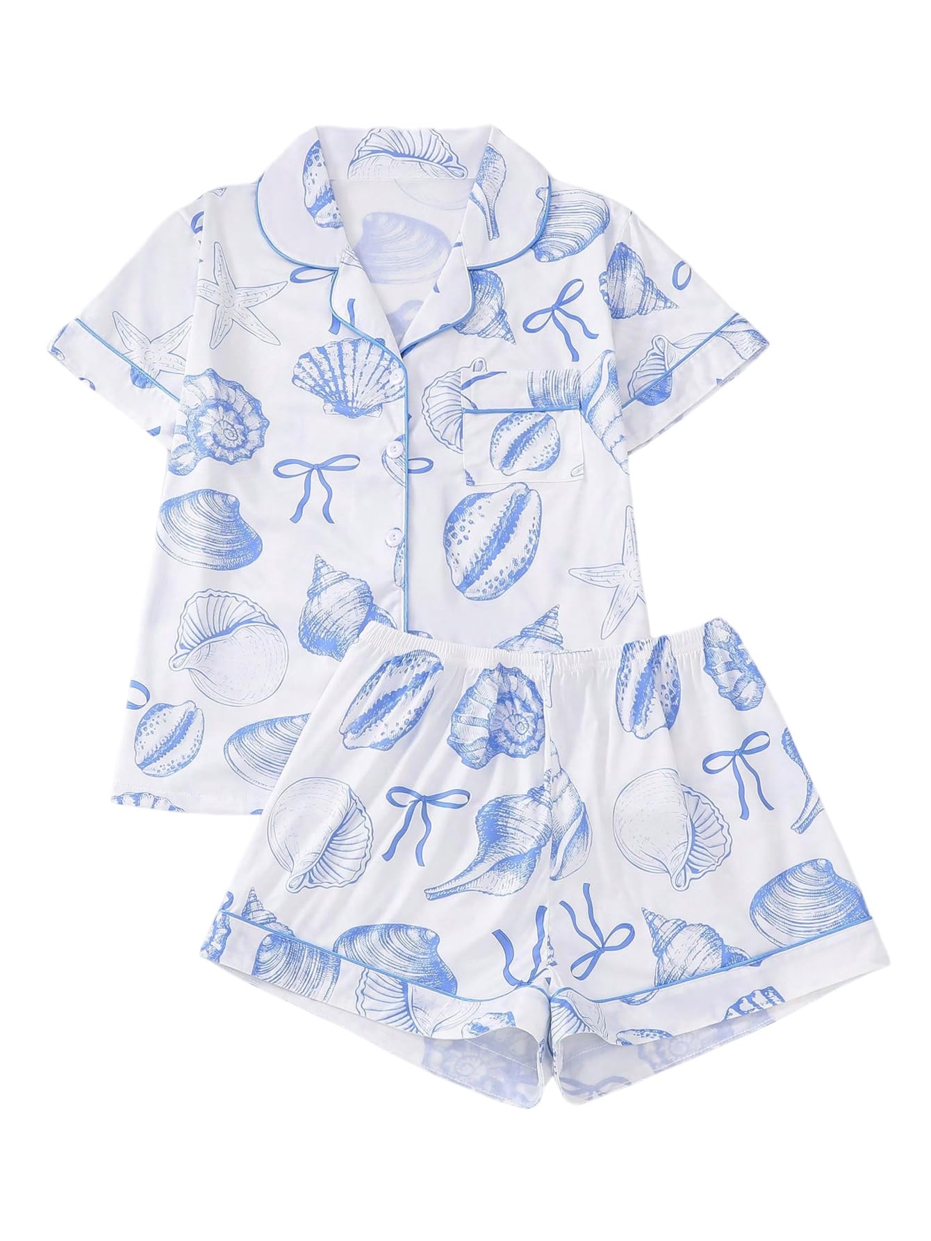 Verdusa Pajamas For Women Set 2 Piece Cute Pjs Sleepwear Lounge Sets